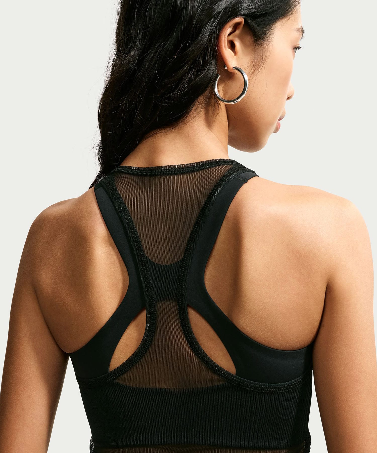 NIKE AS W NK STREET GFX SHEER TANK BLACKの画像