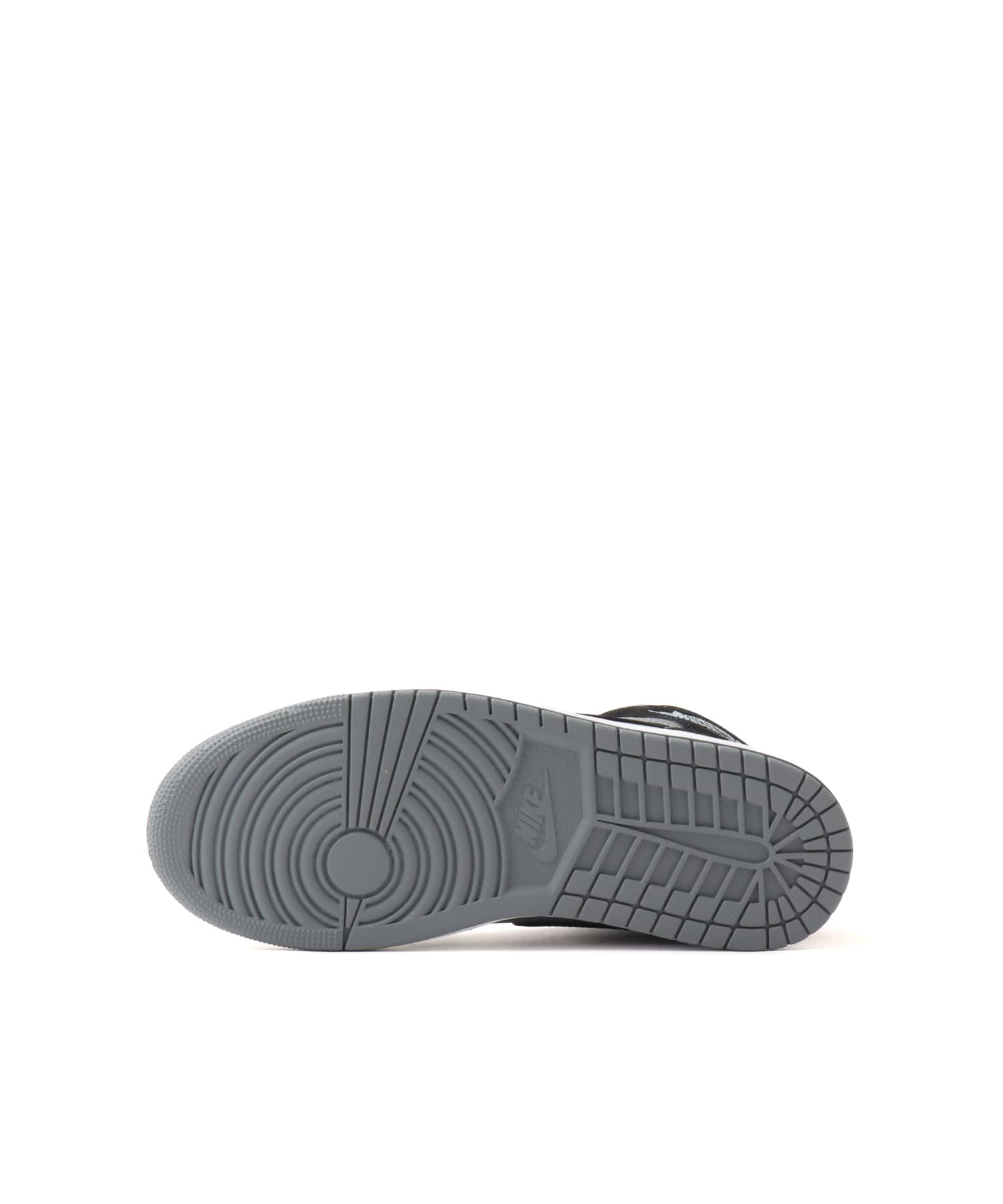 JORDAN BRAND AIR JORDAN 1 MID BLACK/BLACK-COOL GREY-LT ARMORY BLUEの画像