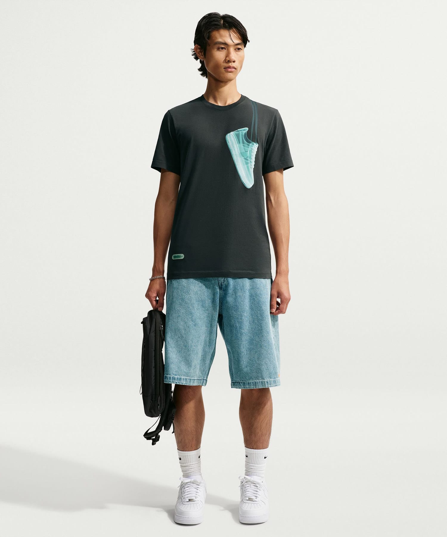 NIKE AS M NSW TEE WASH FMRN DARKGRAYの画像