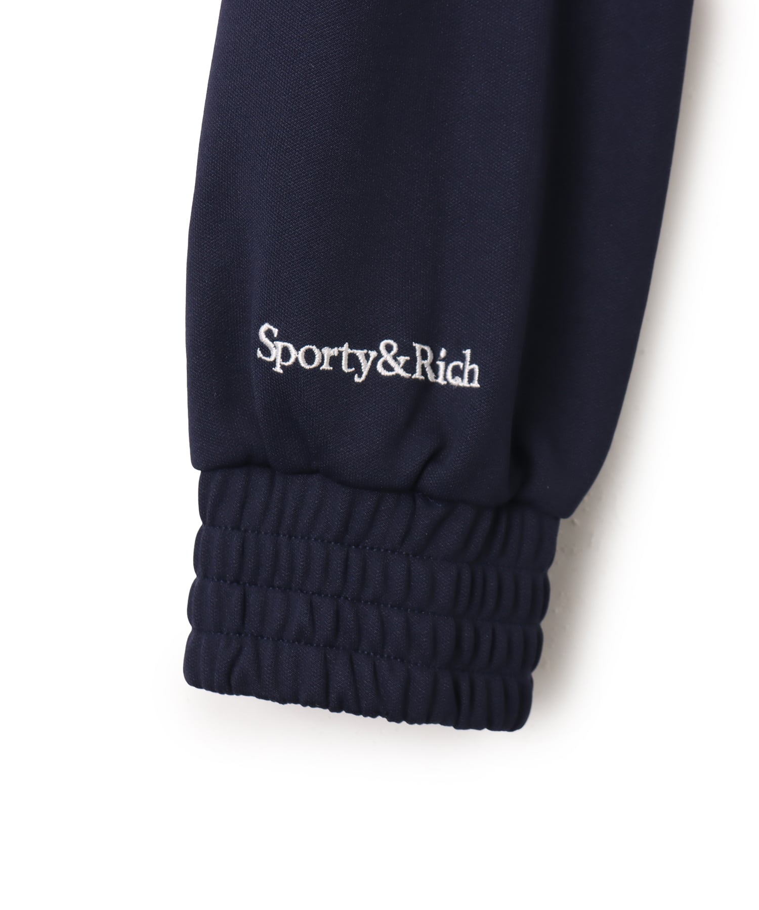 SPORTY＆RICH Heritage Yankees Serif Retro Track Jacket Dark Navyの画像