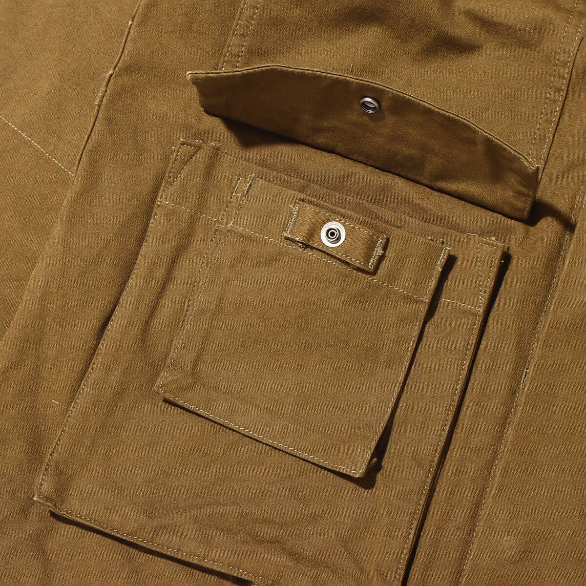 snow peak TAKIBI Canvas Jacket Olive 22FA-Iの画像