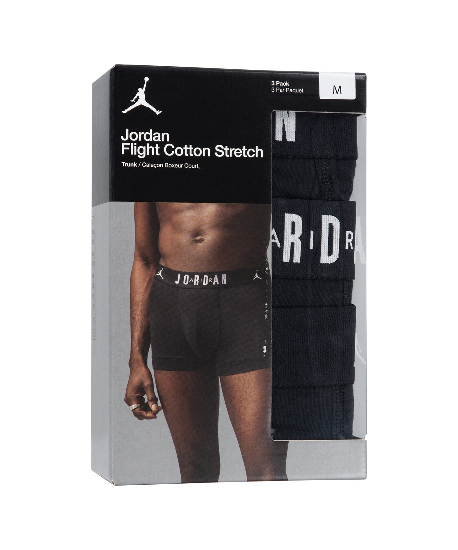 JORDAN BLAND HM MENS FLIGHT COTTON 3PK TRU BLACKの画像