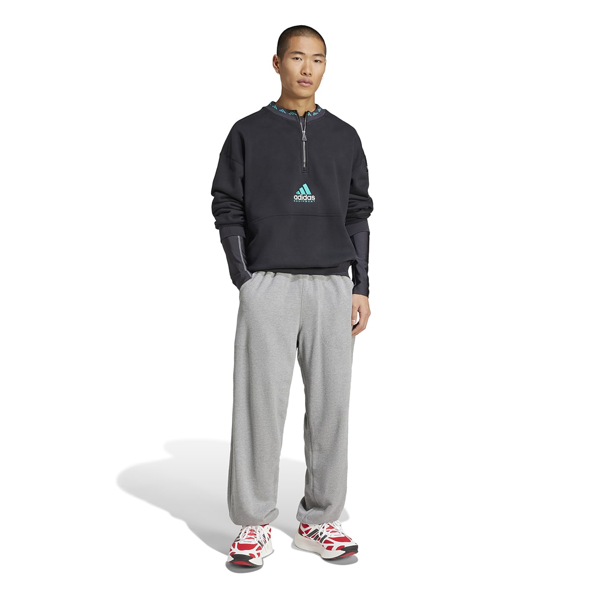adidas EQT REFLECT PANTS ミディアムグレーヘザーの画像