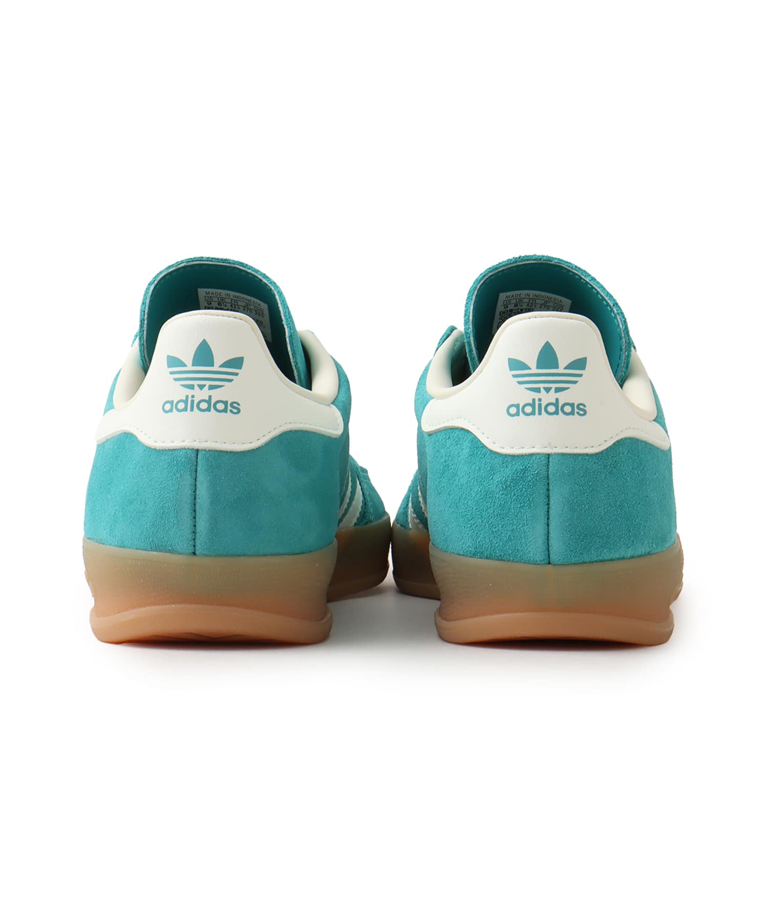 adidas GAZELLE INDOOR PURTEA/OWHITE/GOLDMTの画像