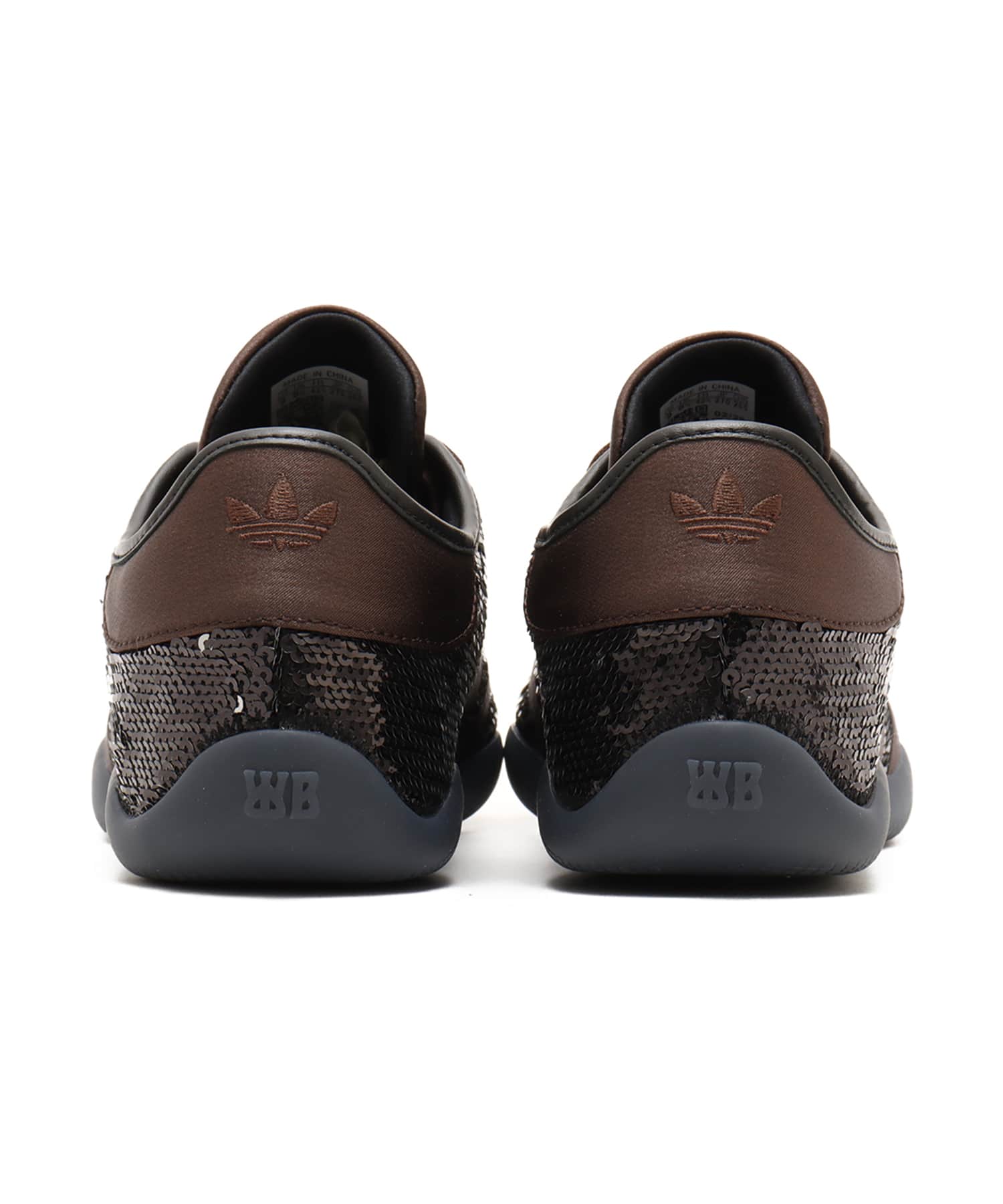 adidas WALES BONNER KARINTHA LO SEQUIN CORE BLACK/SILVER METALLIC/DARK BROWNの画像