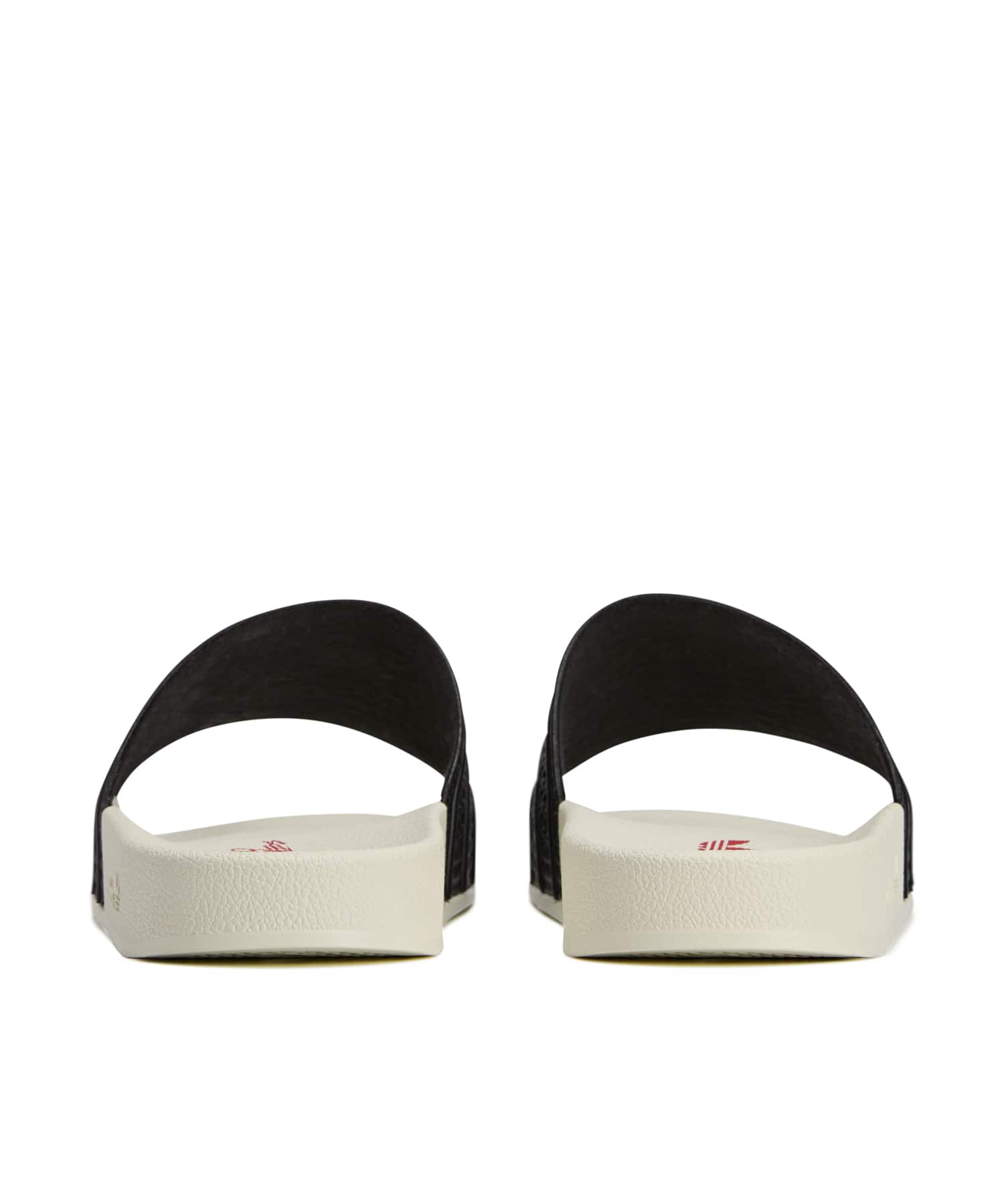 adidas 100 THIEVES ADILETTE CORE BLACK/CORE BLACK/REDの画像