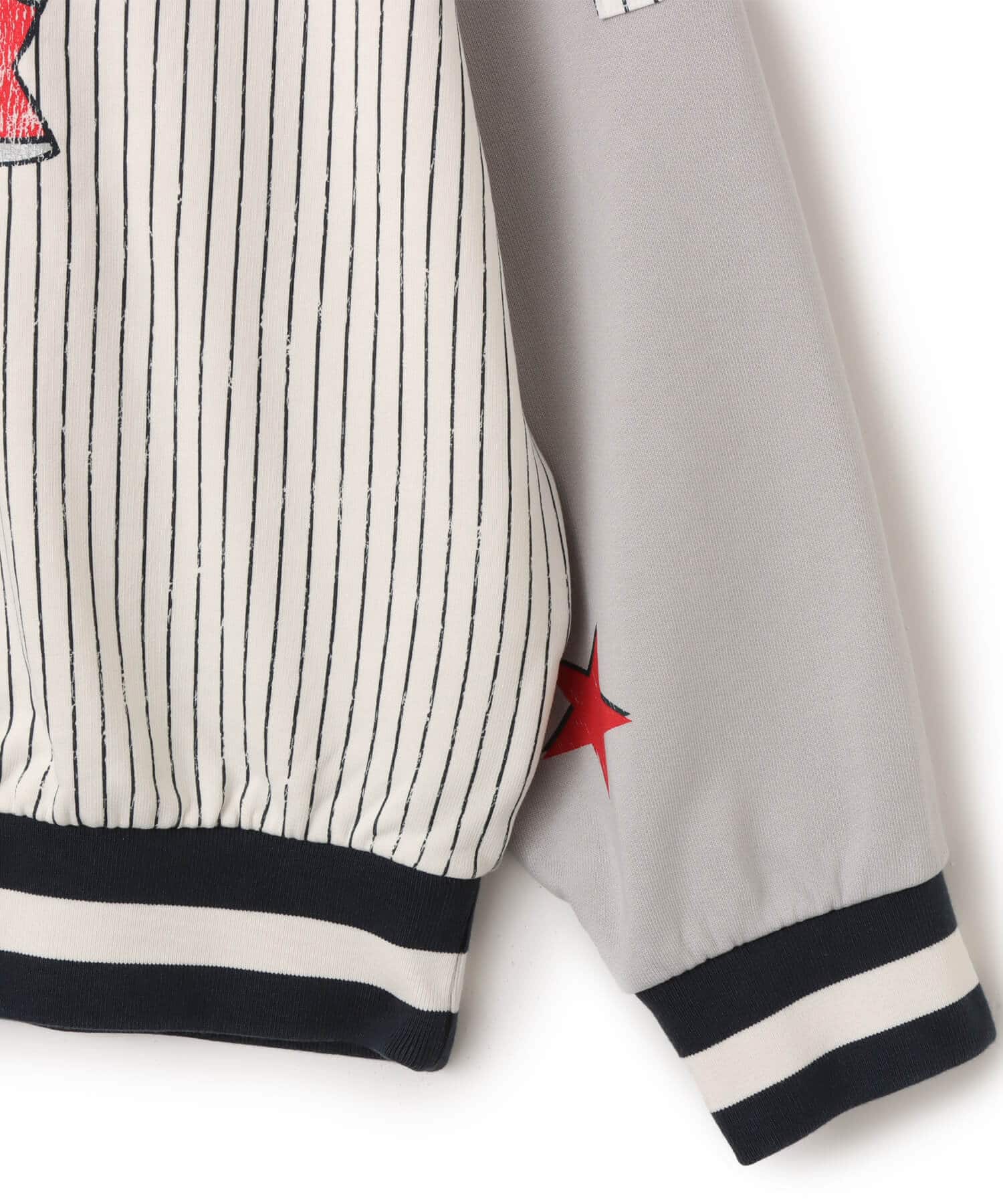 adidas ARCHIVE BASEBALL SWEATSHIRT グレーツー/クラウドホワイトの画像