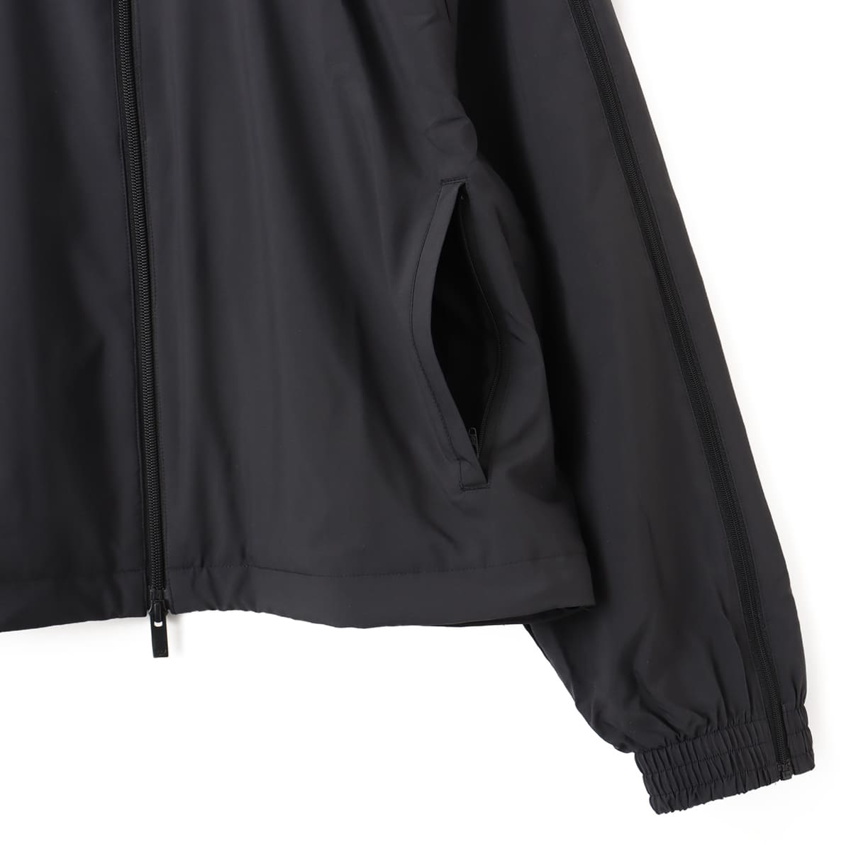 adidas WOVEN ZIP TRACK TOP ブラックの画像