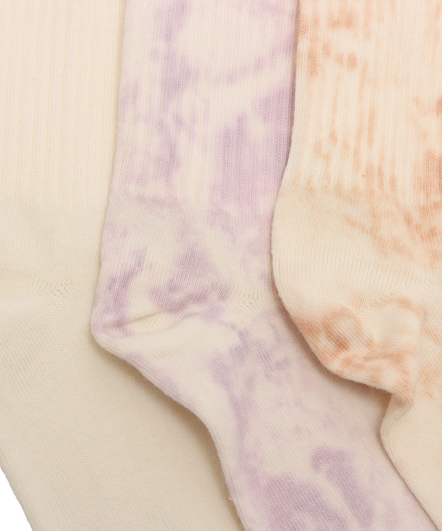 adidas TIE DYE CREW SOCKS 3 PAIRS ヘイローブラッシュ/シルバードーン/クリームホワイトの画像