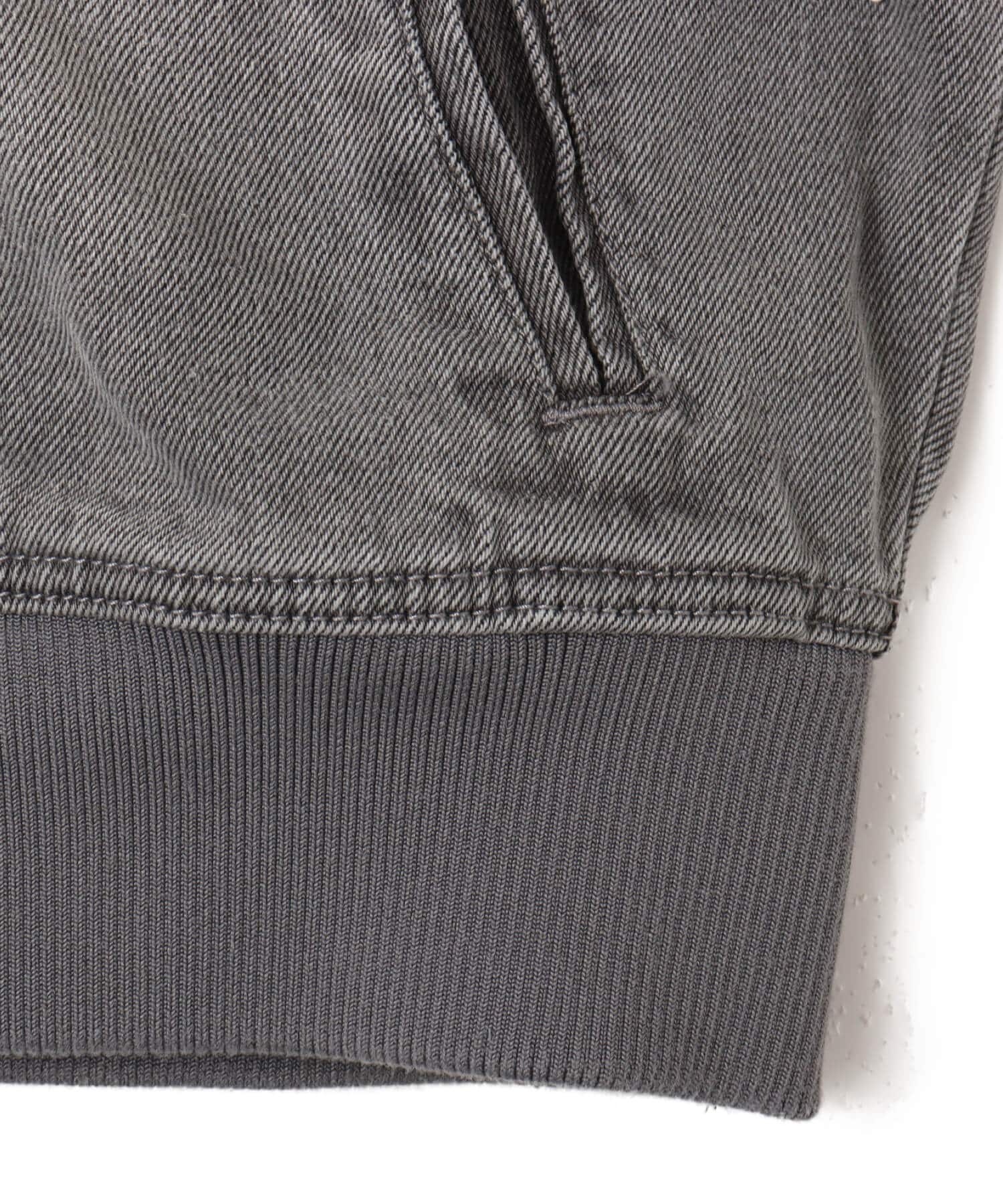adidas DENIM TRACK TOP ウォッシュドグレーデニムの画像