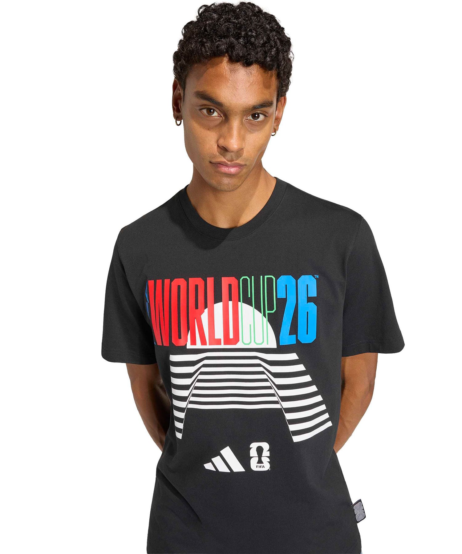 adidas WORLD CUP TOUR TEE ブラックの画像