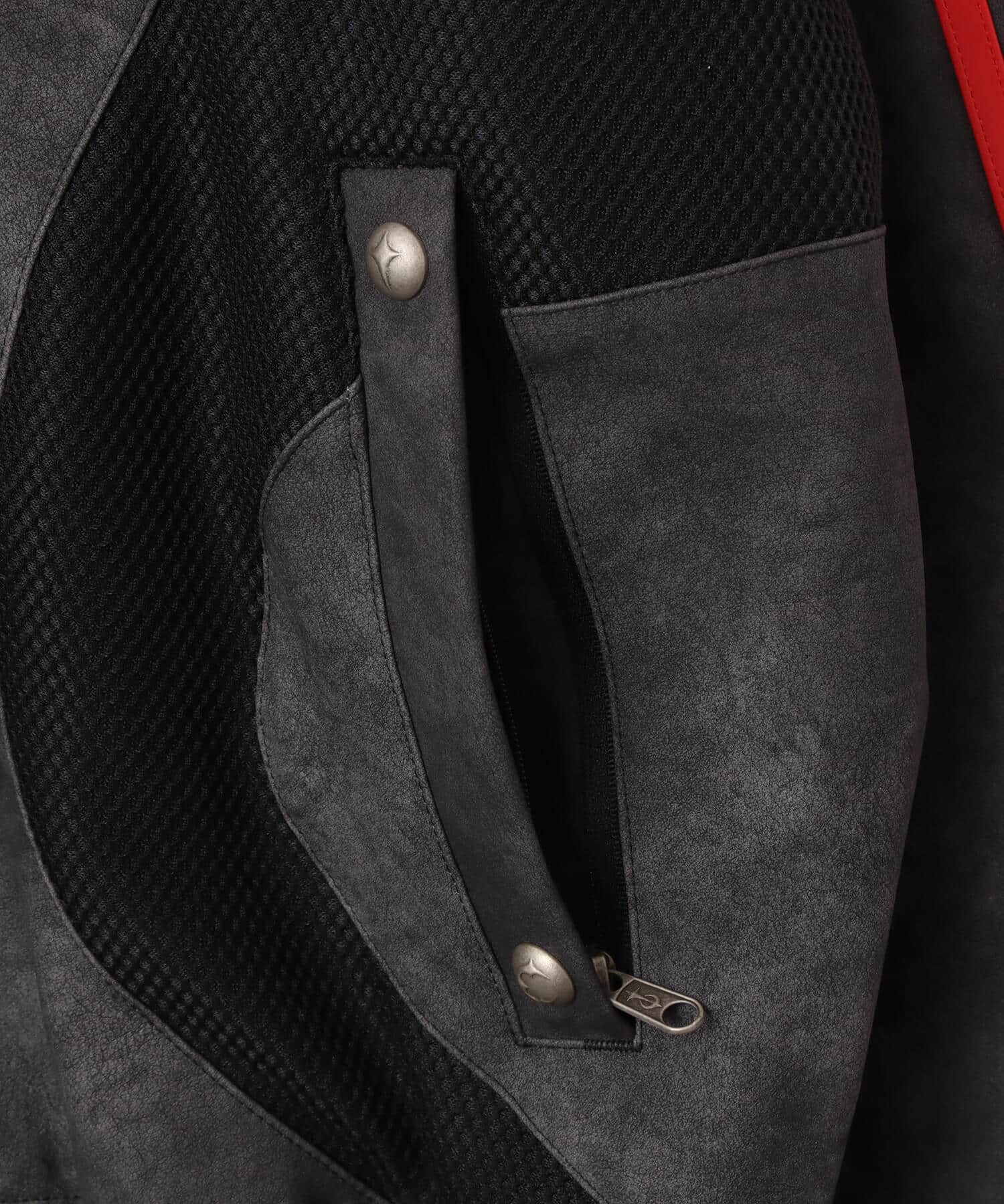 adidas THUG CLUB TEAMGEIST FAUX LEATHER JACKET ブラック/アンティークシルバーの画像