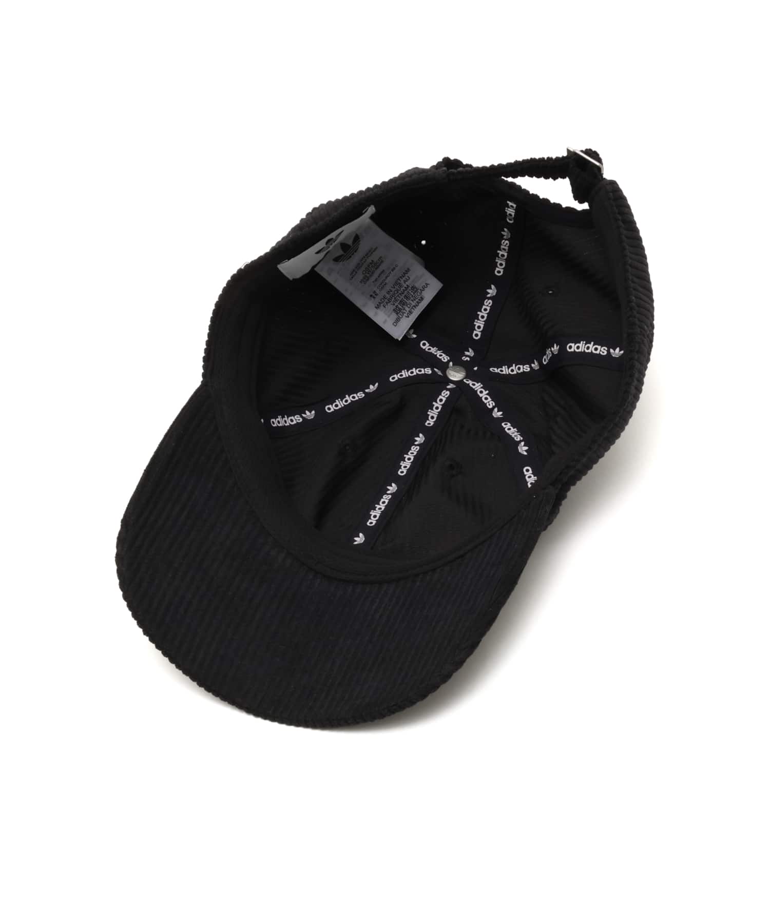 adidas CORDUROY BASEBALL CAP ブラックの画像
