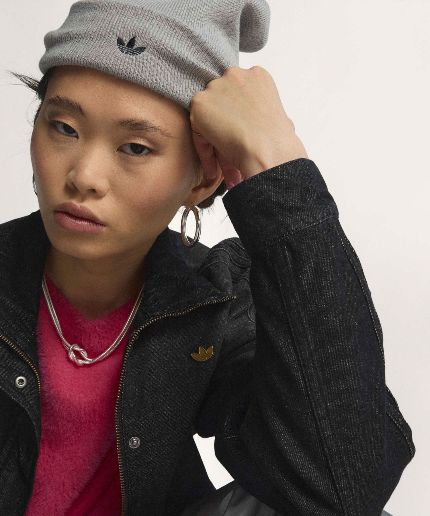 adidas DENIM TRACKTOP トゥルーブラックデニムの画像