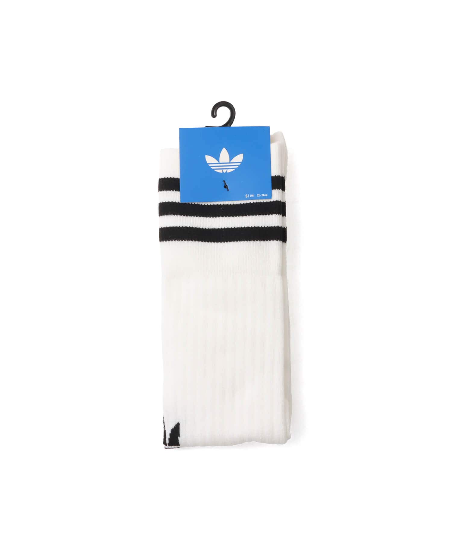 adidas 3 STRIPES FOOTBALL KNEE SOCKS 1 PAIR ホワイト/ブラックの画像