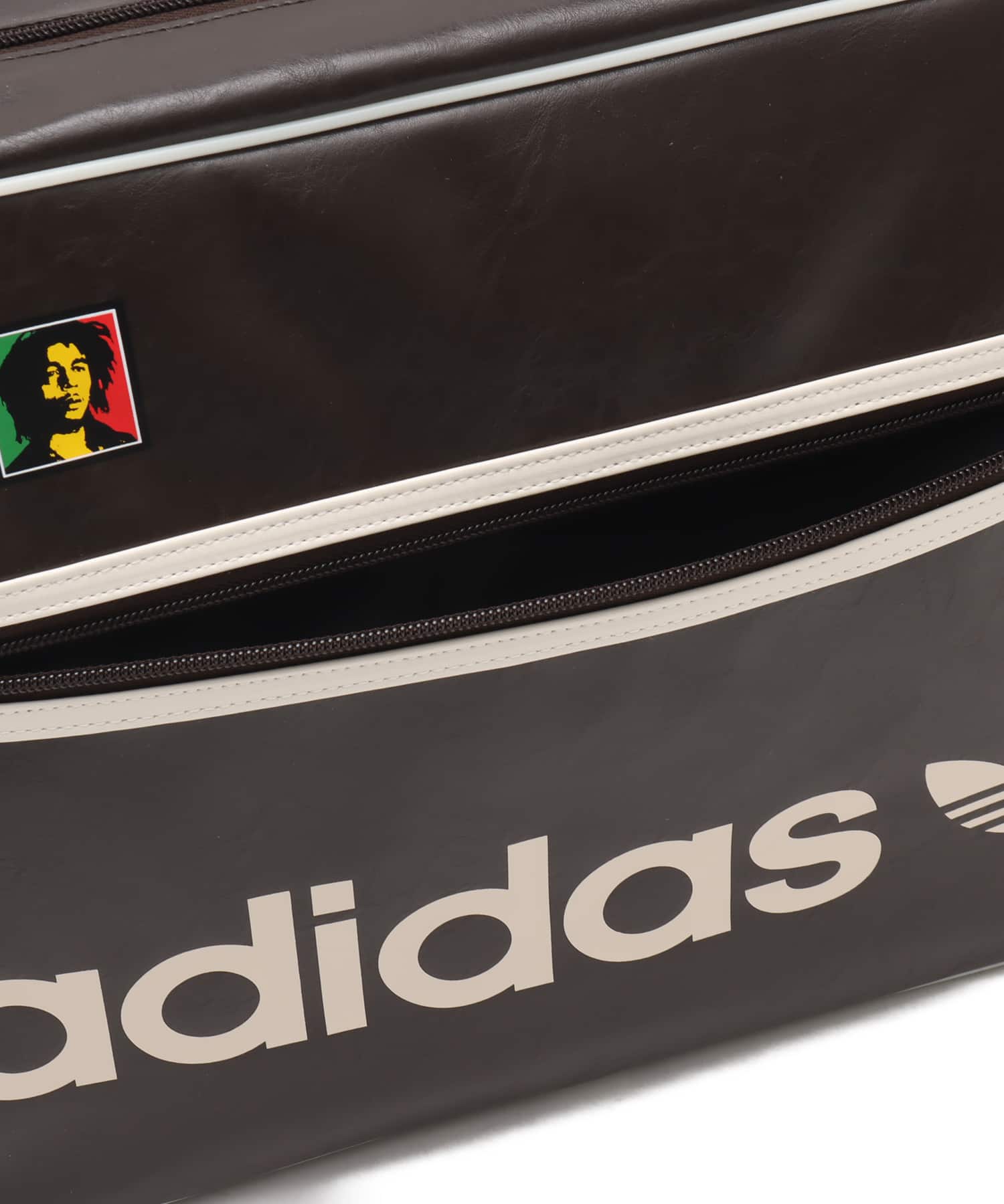 adidas BOB MARLEY BAG ダークブラウン/クリームホワイトの画像
