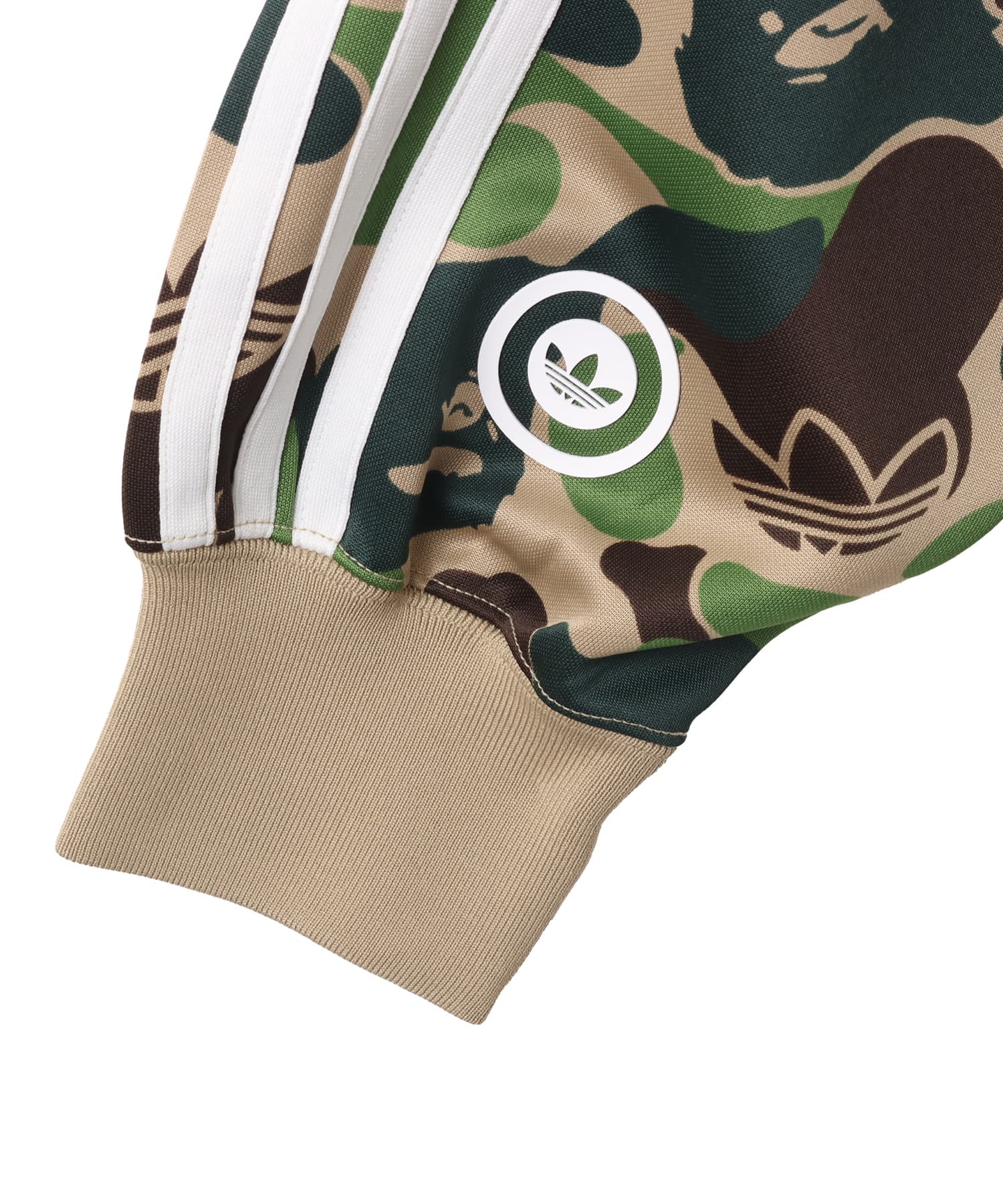 adidas SHARK TRACK HOODIE BAPE クルーグリーンの画像