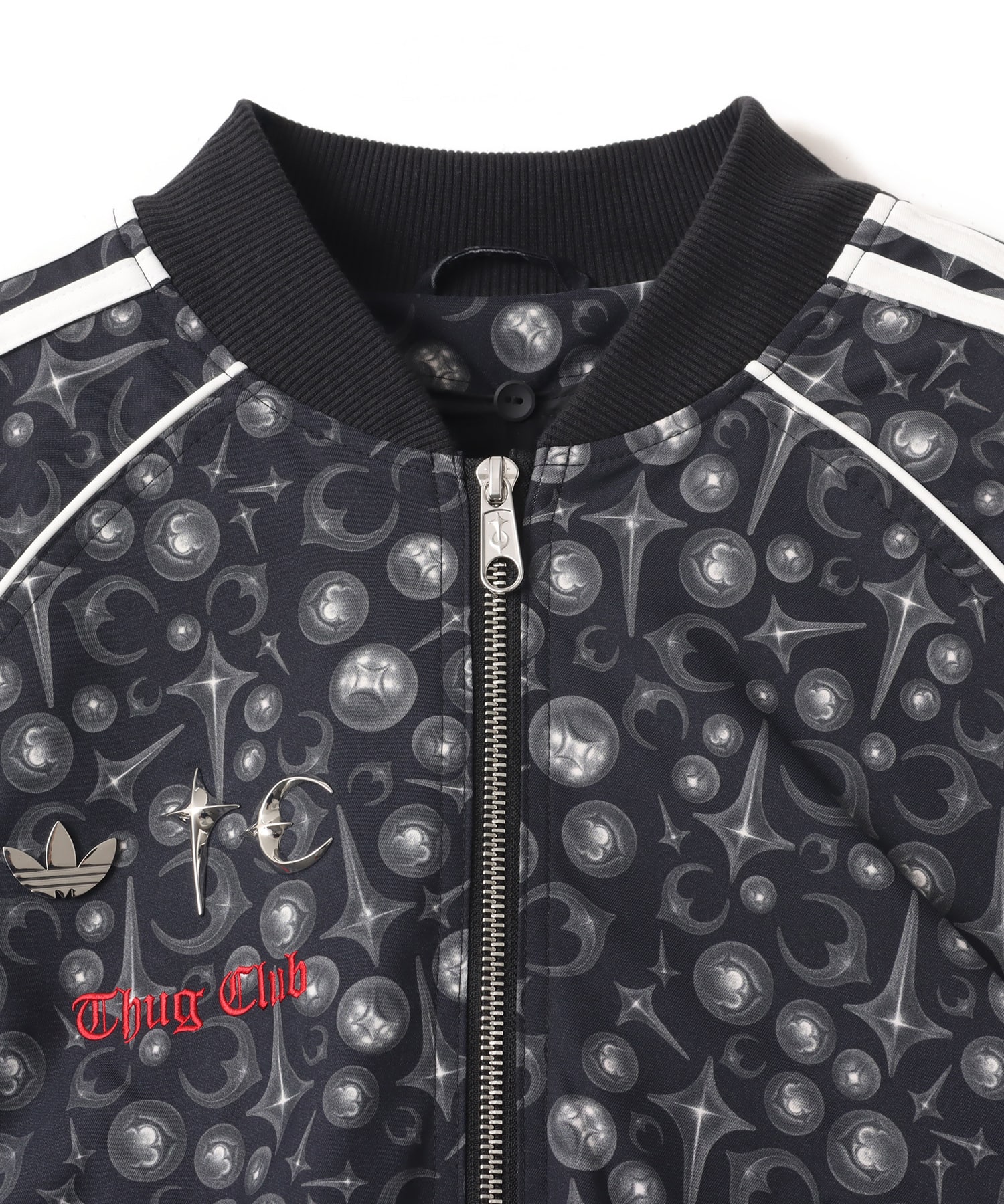 adidas THUG CLUB SUPERSTAR JACKET ブラック/ホワイトの画像