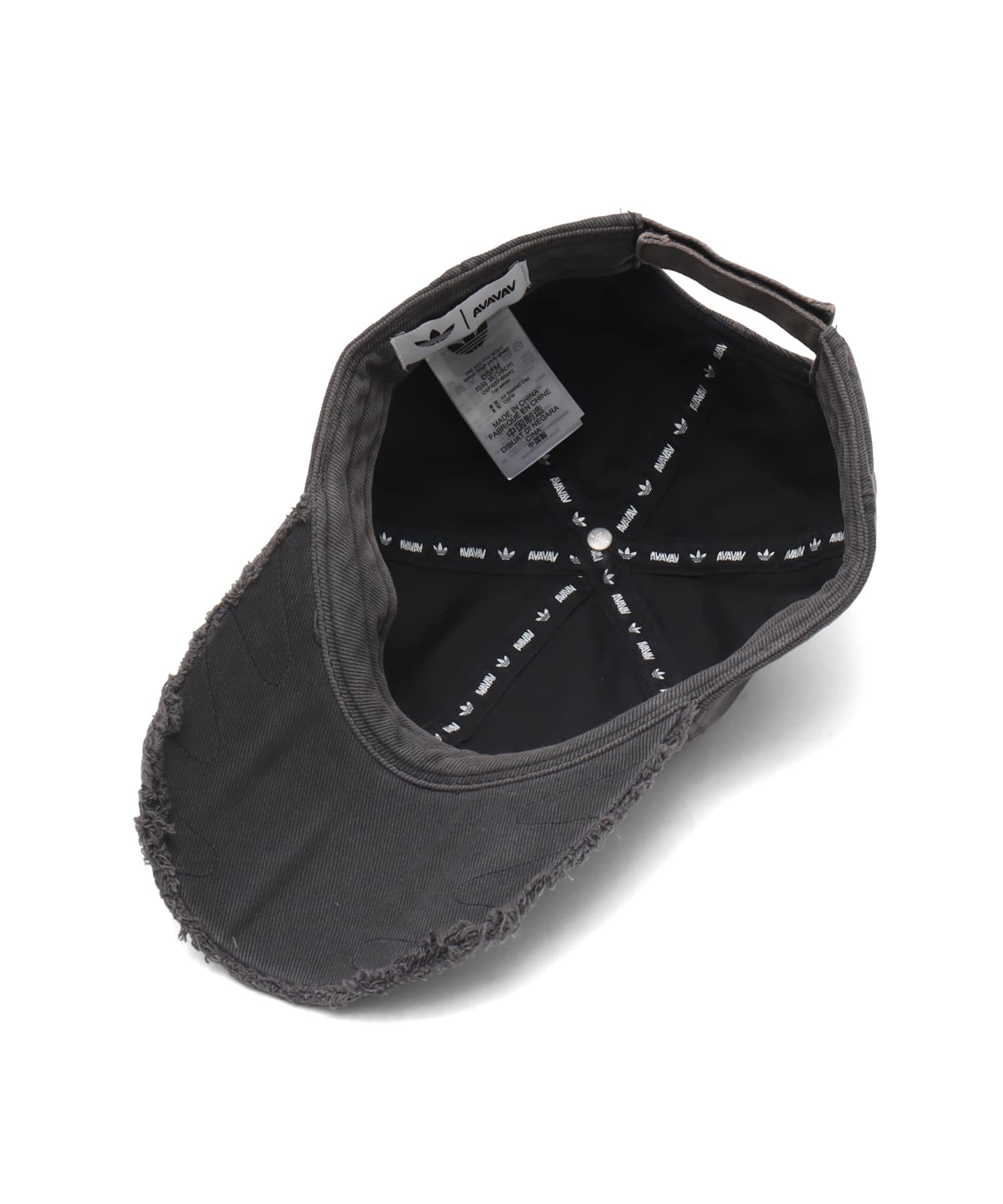 adidas BY AVAVAV SLASHED DOUBLE BRIM CAP ブラックの画像