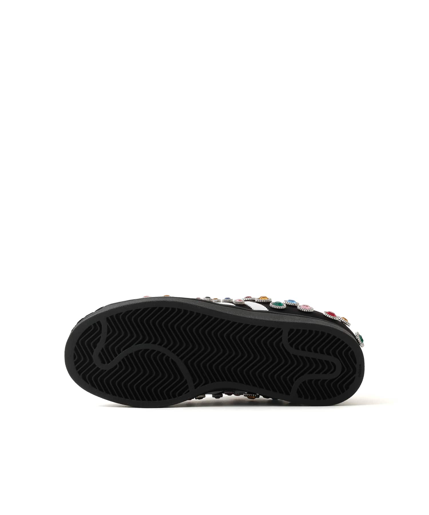 adidas SUPERSTAR II W CBLACK/FTWWHT/GOLDMTの画像