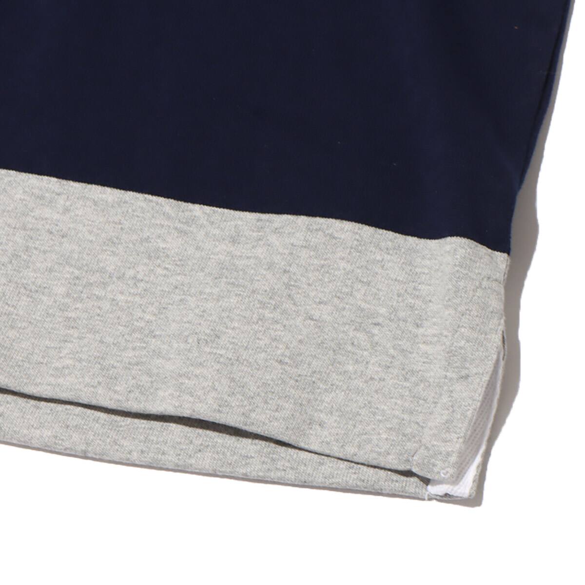POLO RALPH LAUREN LSRUGBYM1-LONG SLEEVE-RUGBY ANDOVER HEATHER/CRUISE NAVY 22SS-Iの画像