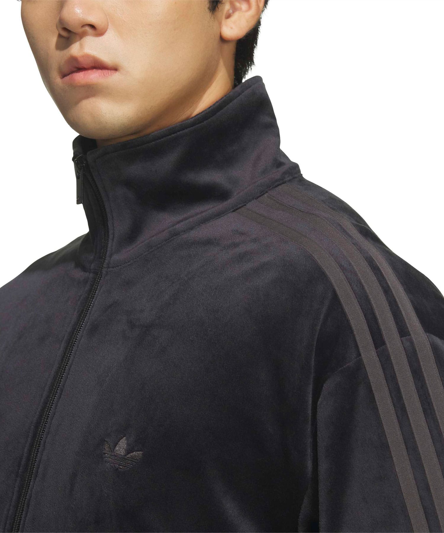 adidas FIREBIRD TRACK TOP VELOUR ブラックの画像