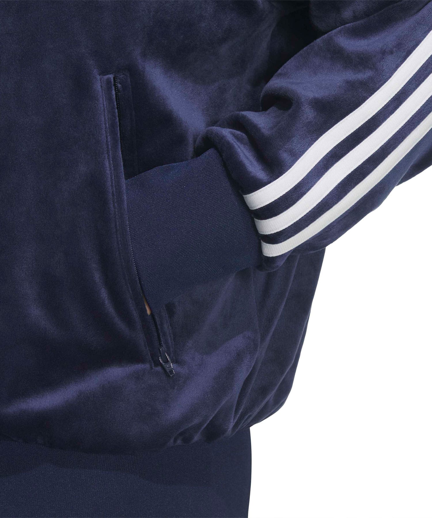 adidas FIREBIRD TRACK TOP VELOUR ナイトインディゴの画像