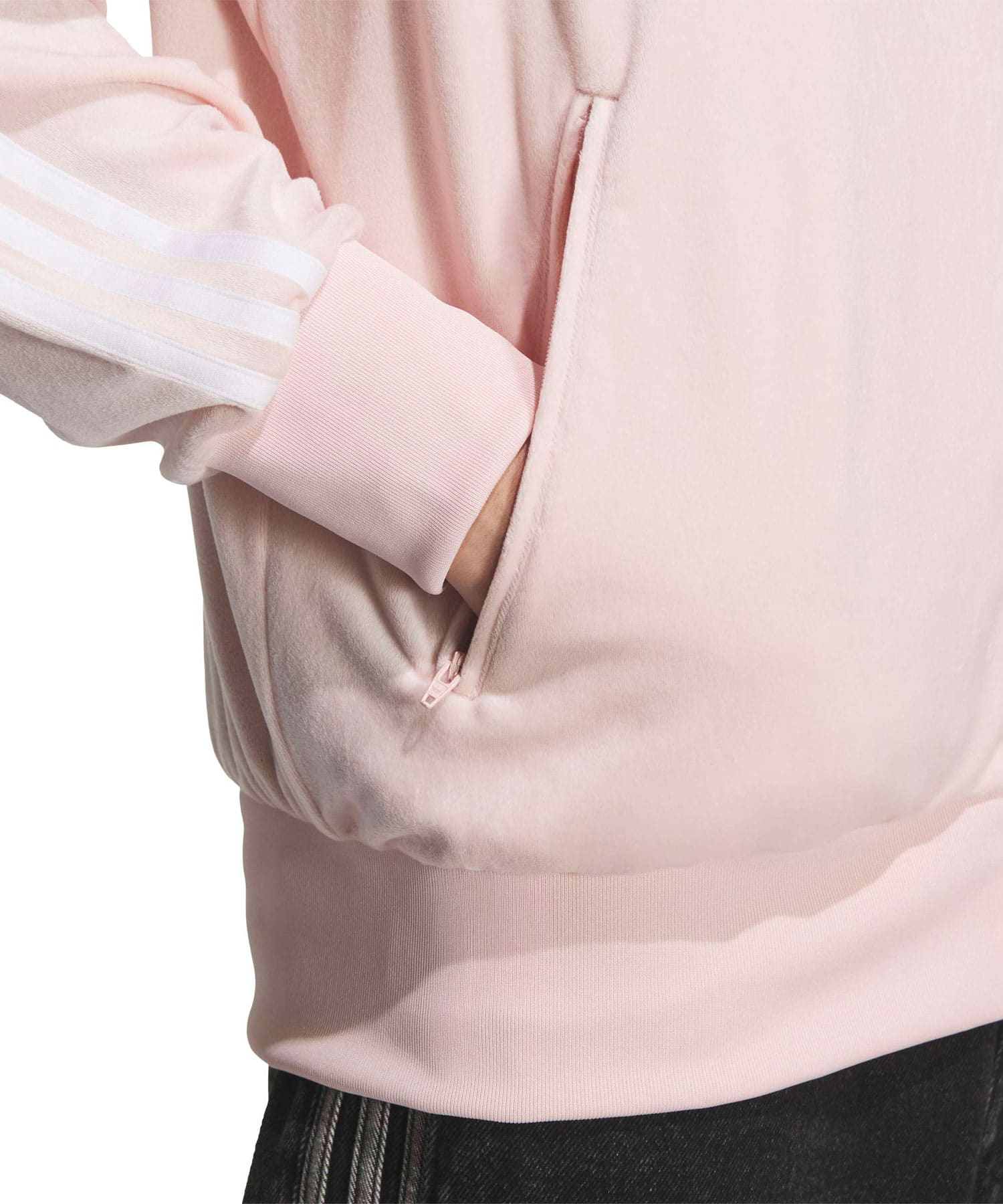 adidas FIREBIRD TRACK TOP VELOUR サンディーピンクの画像