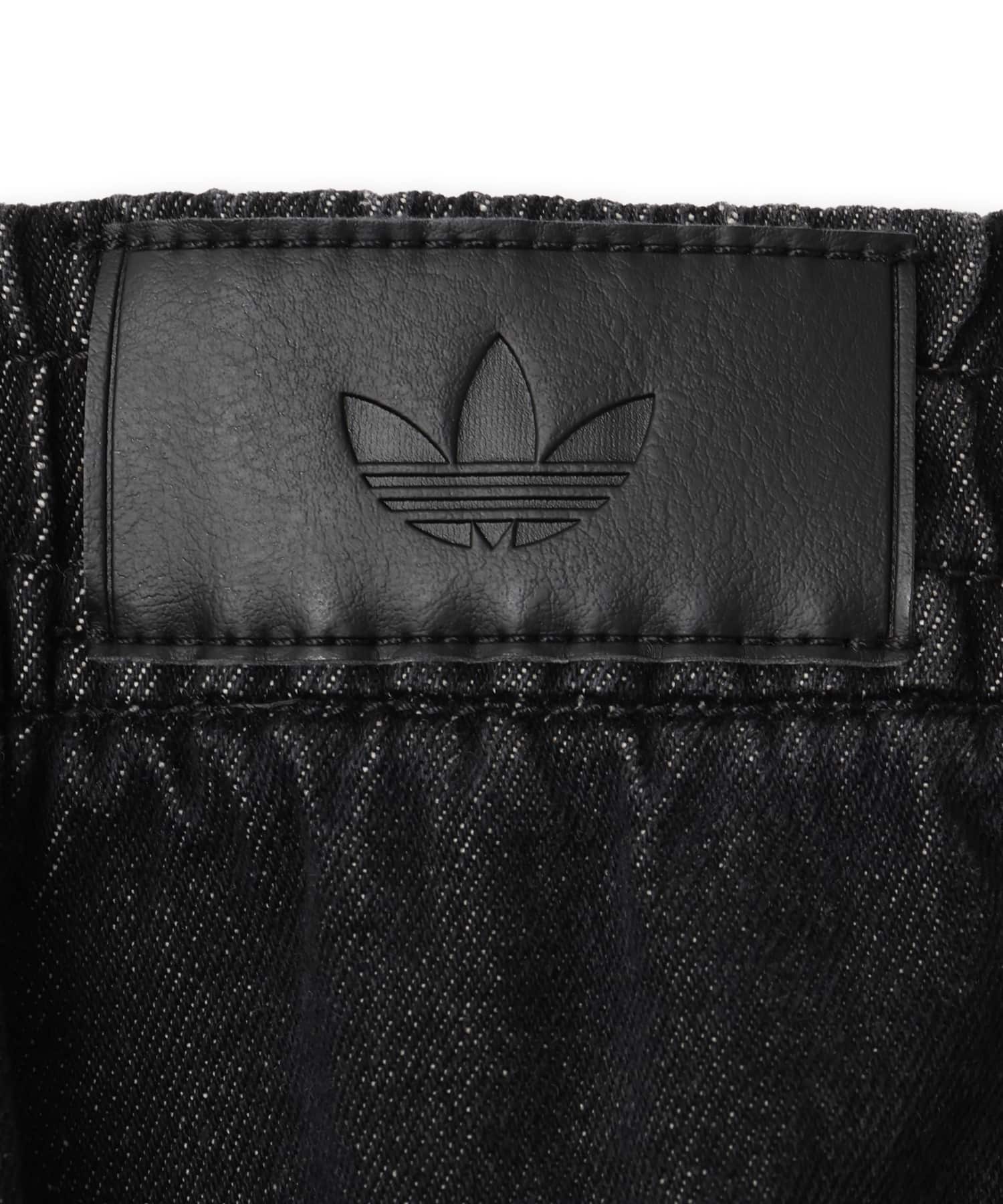 adidas MID RISE 2-IN-1 DENIM PANT トゥルーブラックデニムの画像