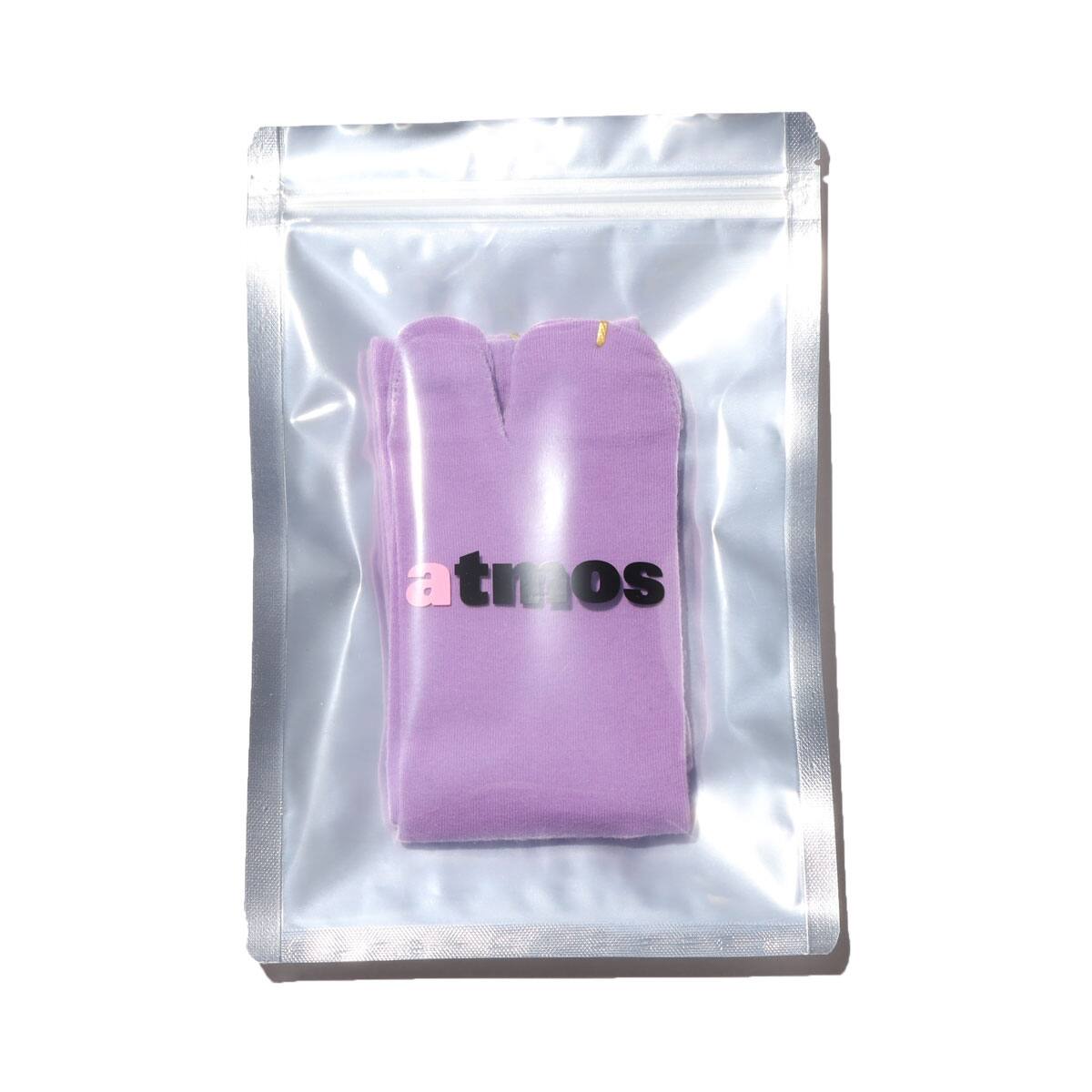 atmos pink カラフル タビ ソックス PURPLEの画像