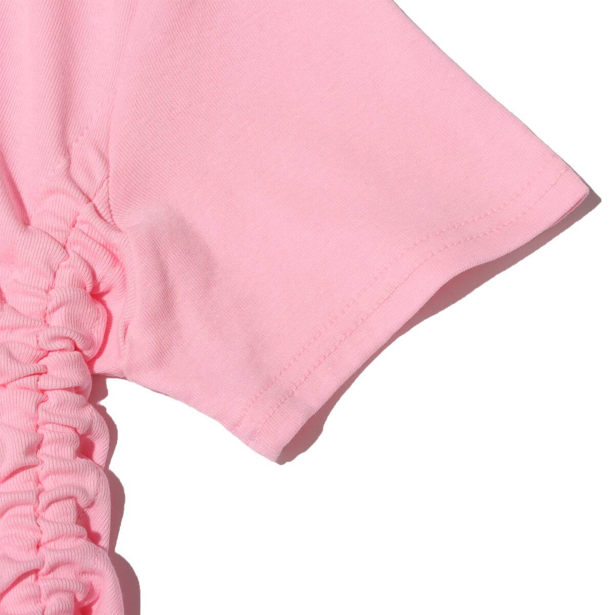 atmos pink サイド絞り ロゴトップス PINKの画像