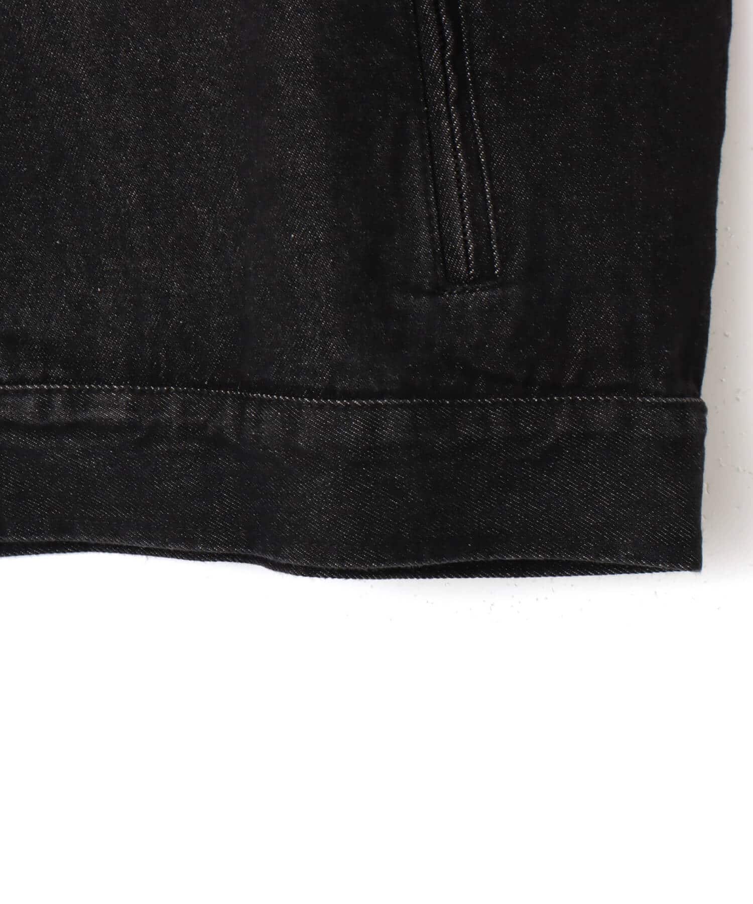 adidas DENIM LACING FB JACKET ブラックの画像