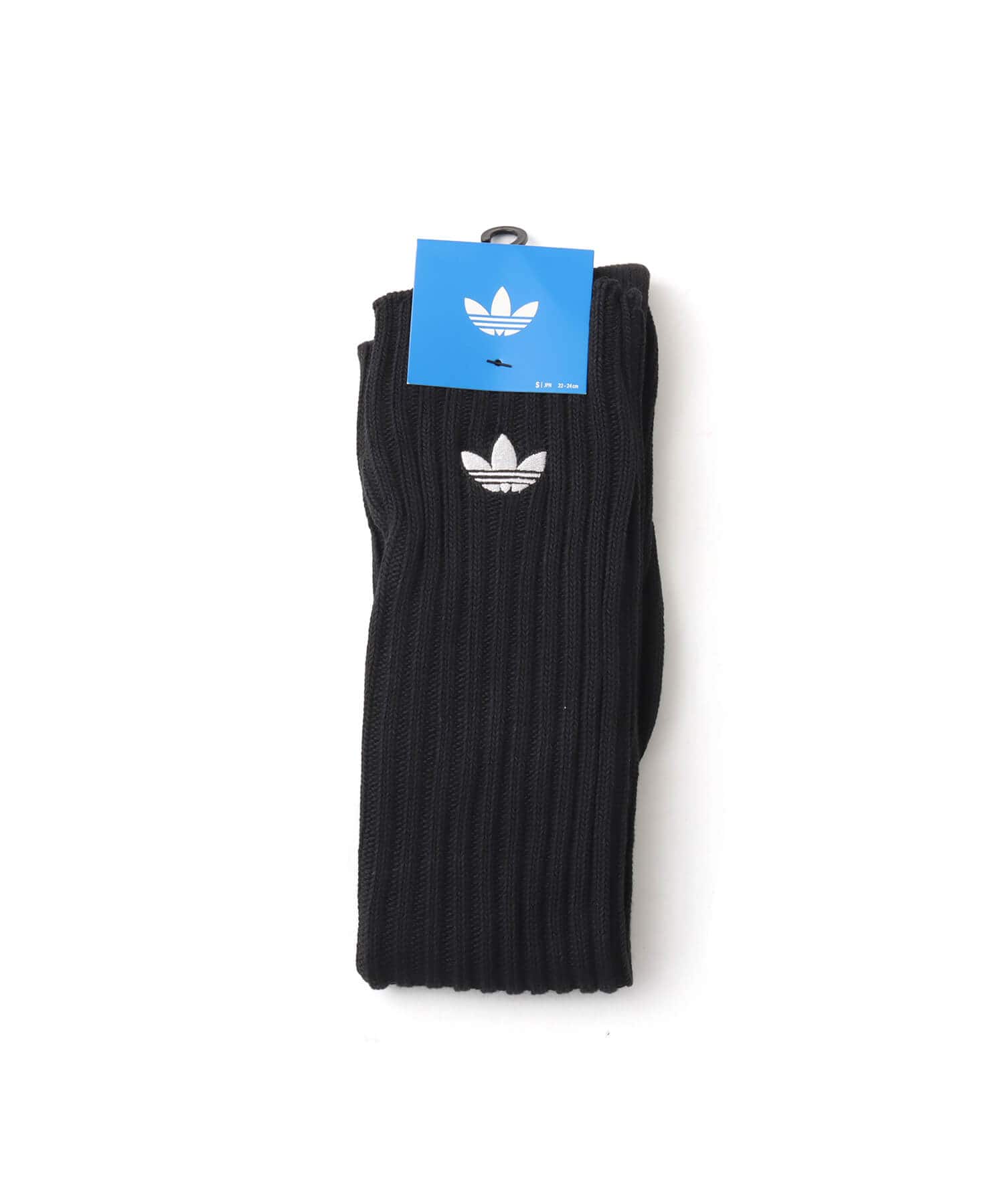 adidas RIB SOCKS 1P ブラックの画像