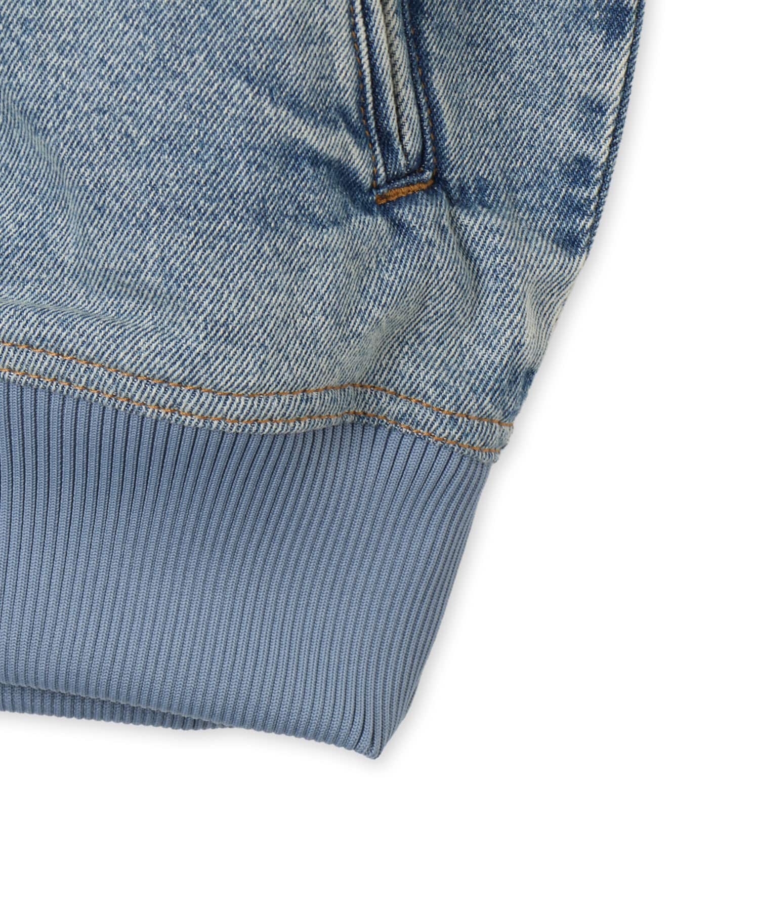 adidas FIREBIRD ADICOLOR DENIM TRACK TOP ウォーンブルーデニムの画像
