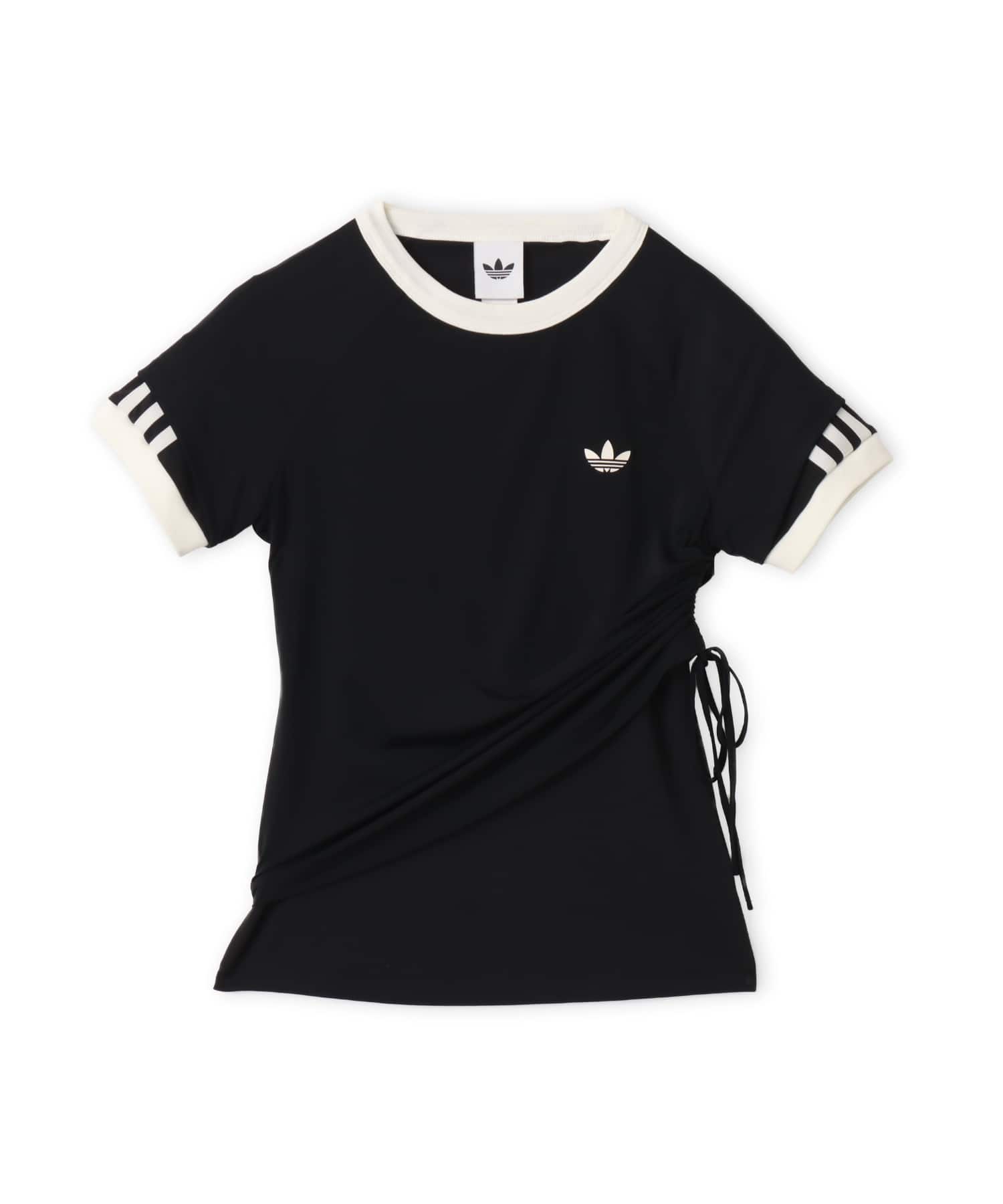 adidas DOUBLE LAYERED CALI T-SHIRT ブラック/ブラックの画像