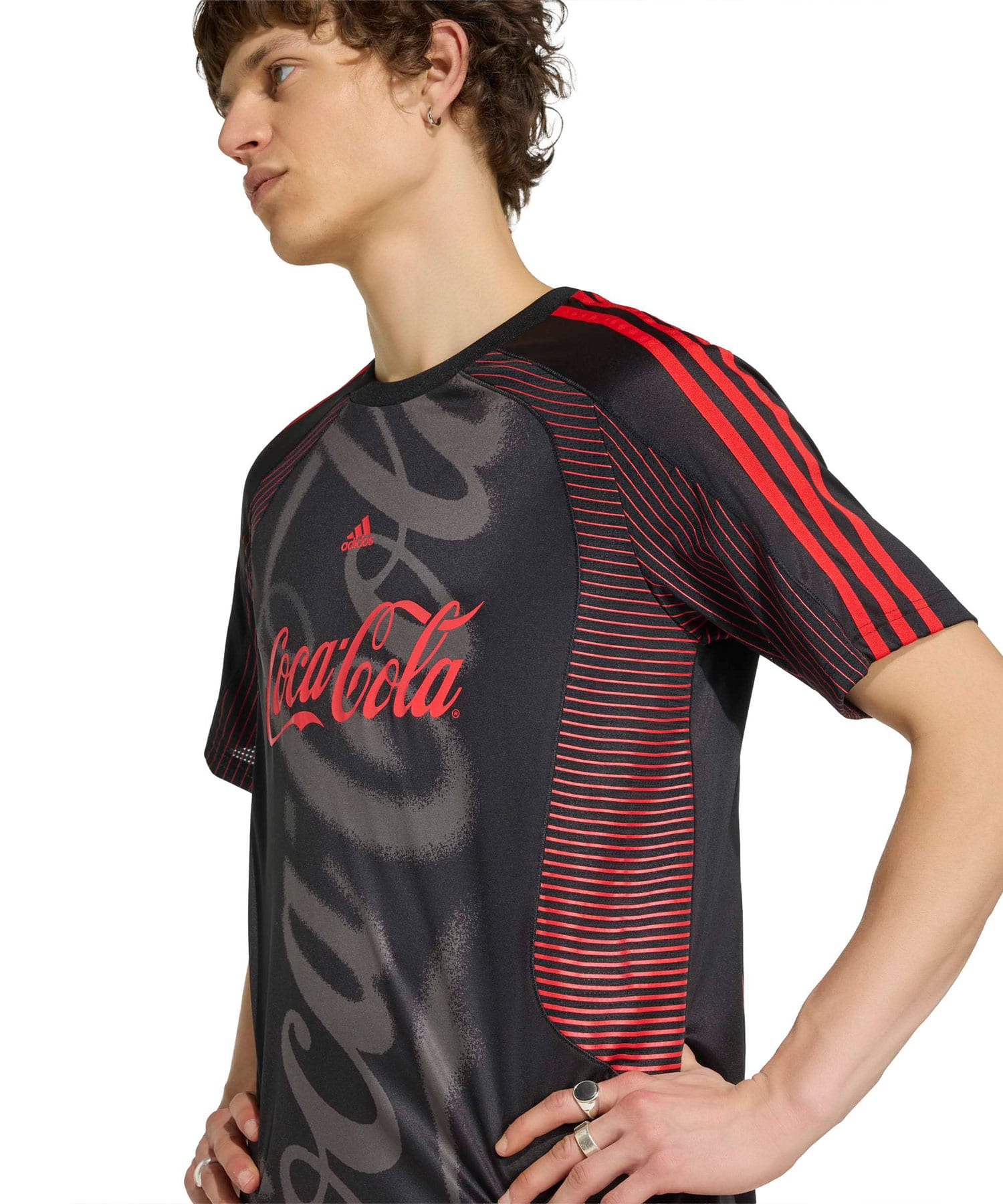 adidas COCA COLA TEAMGEIST 26 JERSEY ブラックの画像
