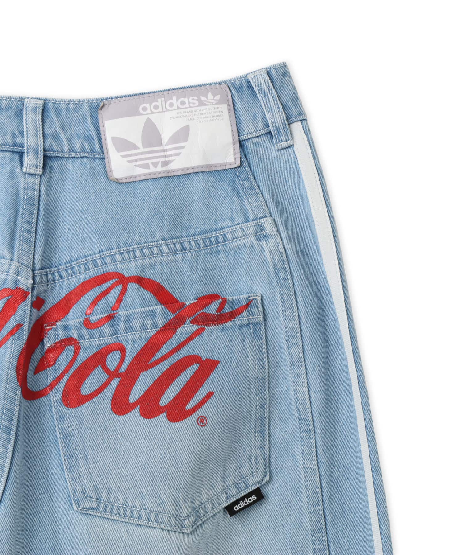 adidas COCA COLA GFX BANANA PANTS インディゴデニムの画像