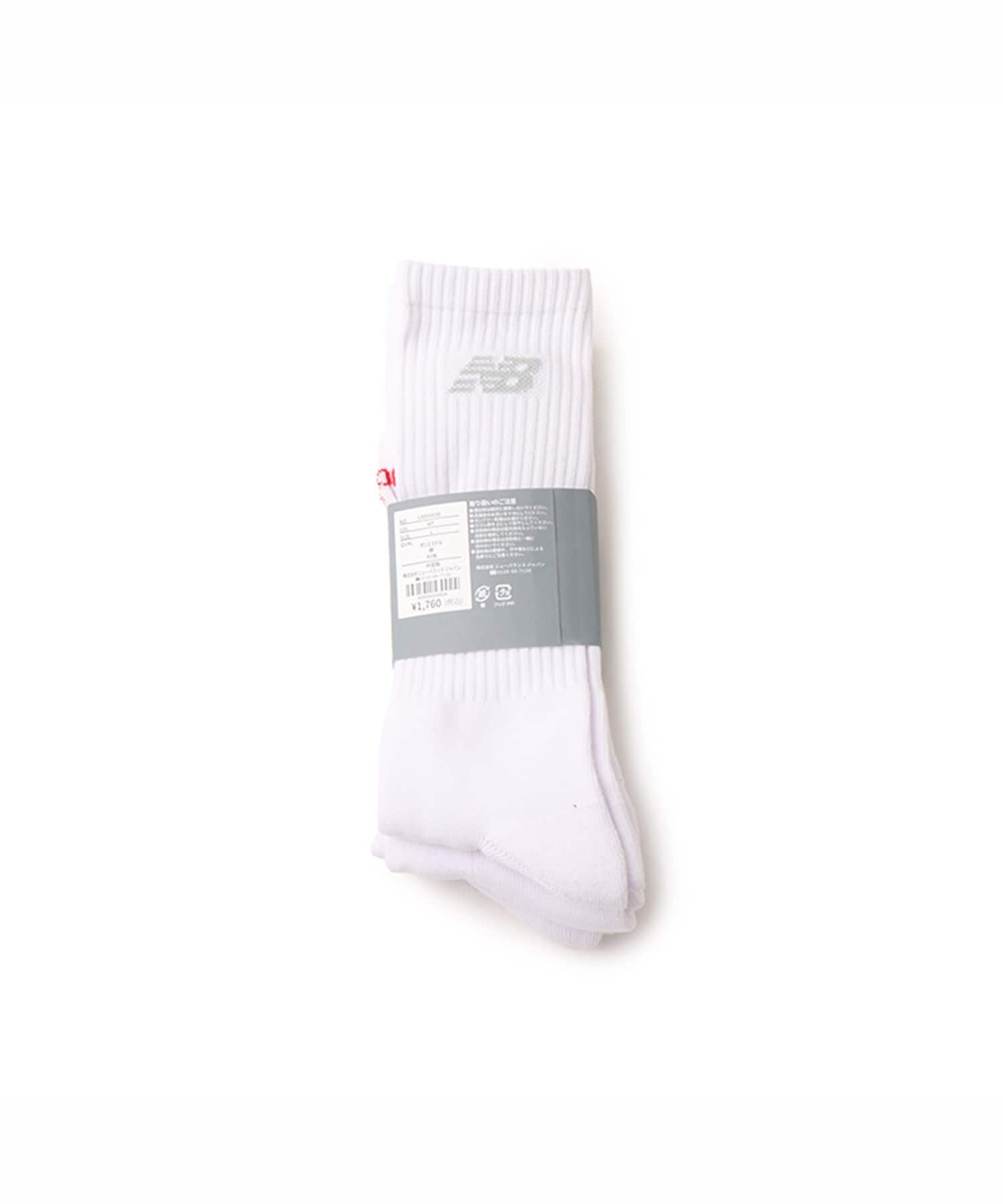 New Balance REGULAR LENGTH 3 PACK SOCKS ホワイトの画像