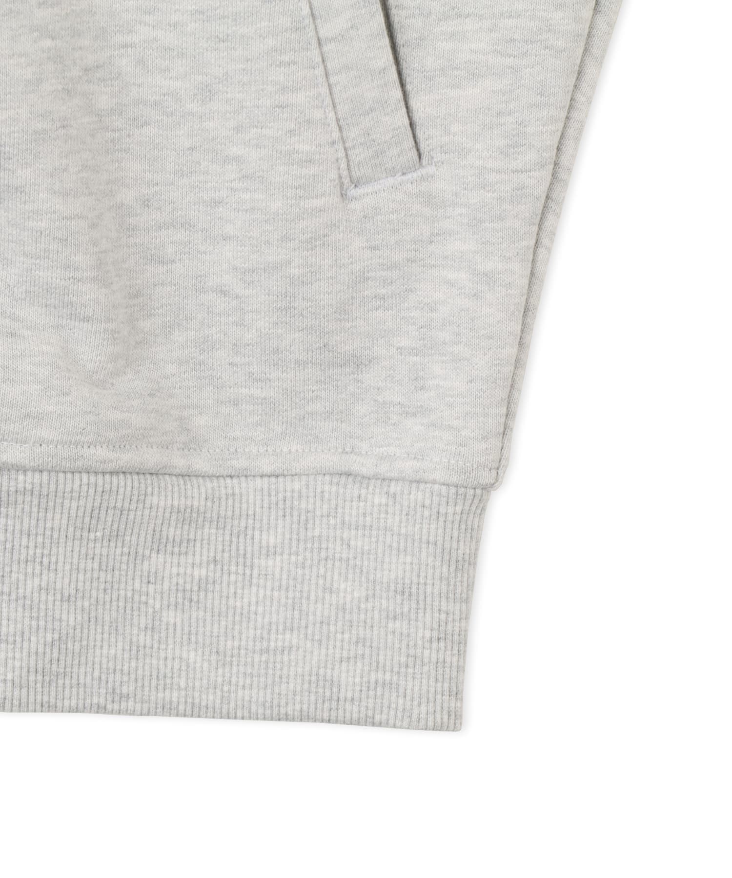 adidas OVERSIZE ZIP HOODIE ライトグレーヘザーの画像