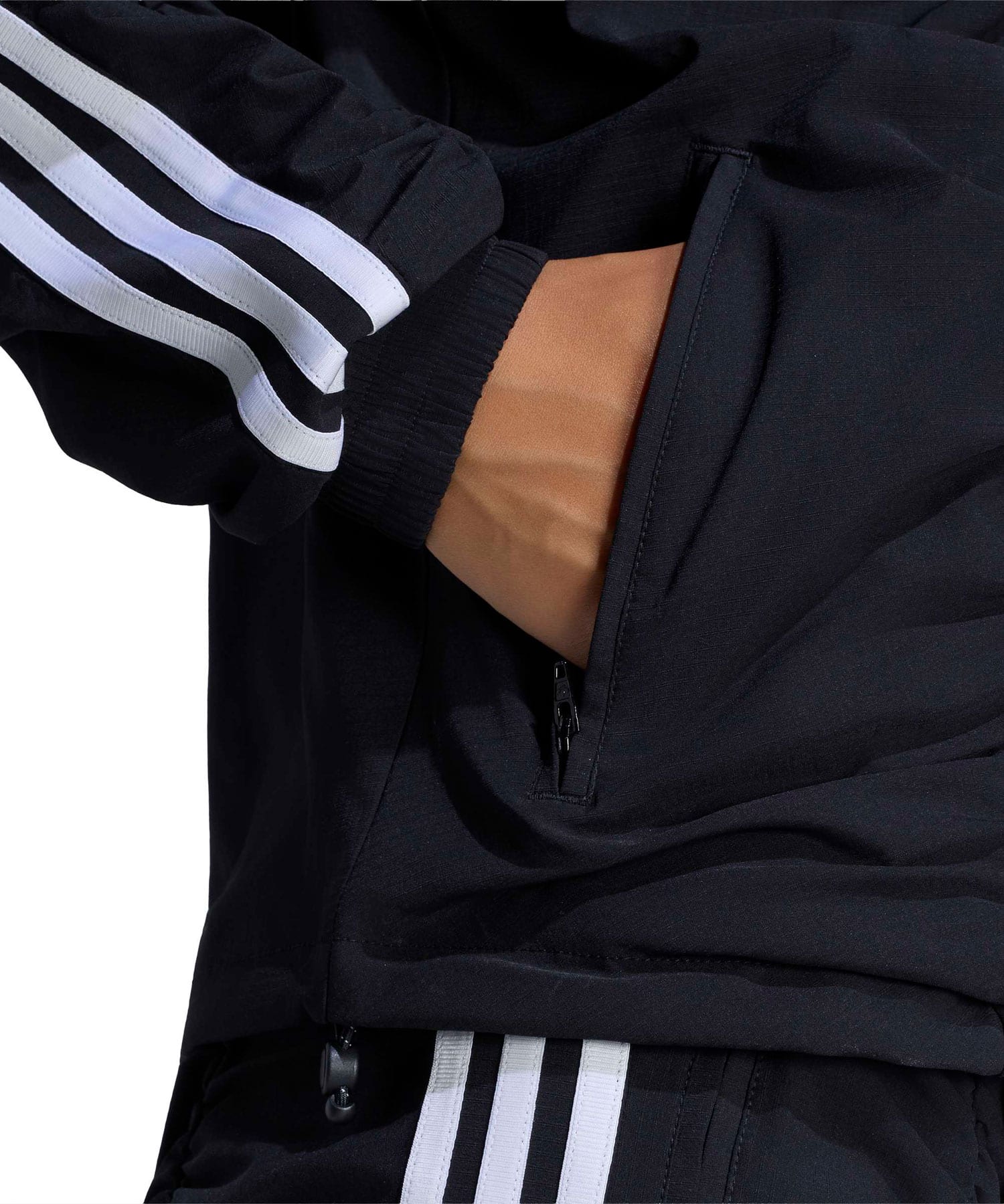 adidas ADILENIUM RUFFLED TRACK JACKET ブラックの画像