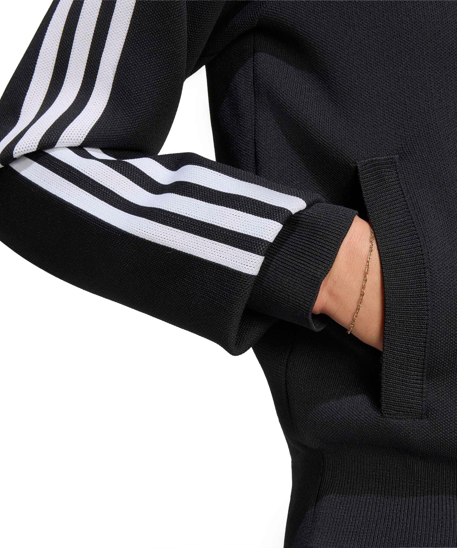 adidas ADILENIUM SLIM KNIT TRACK TOP ブラックの画像