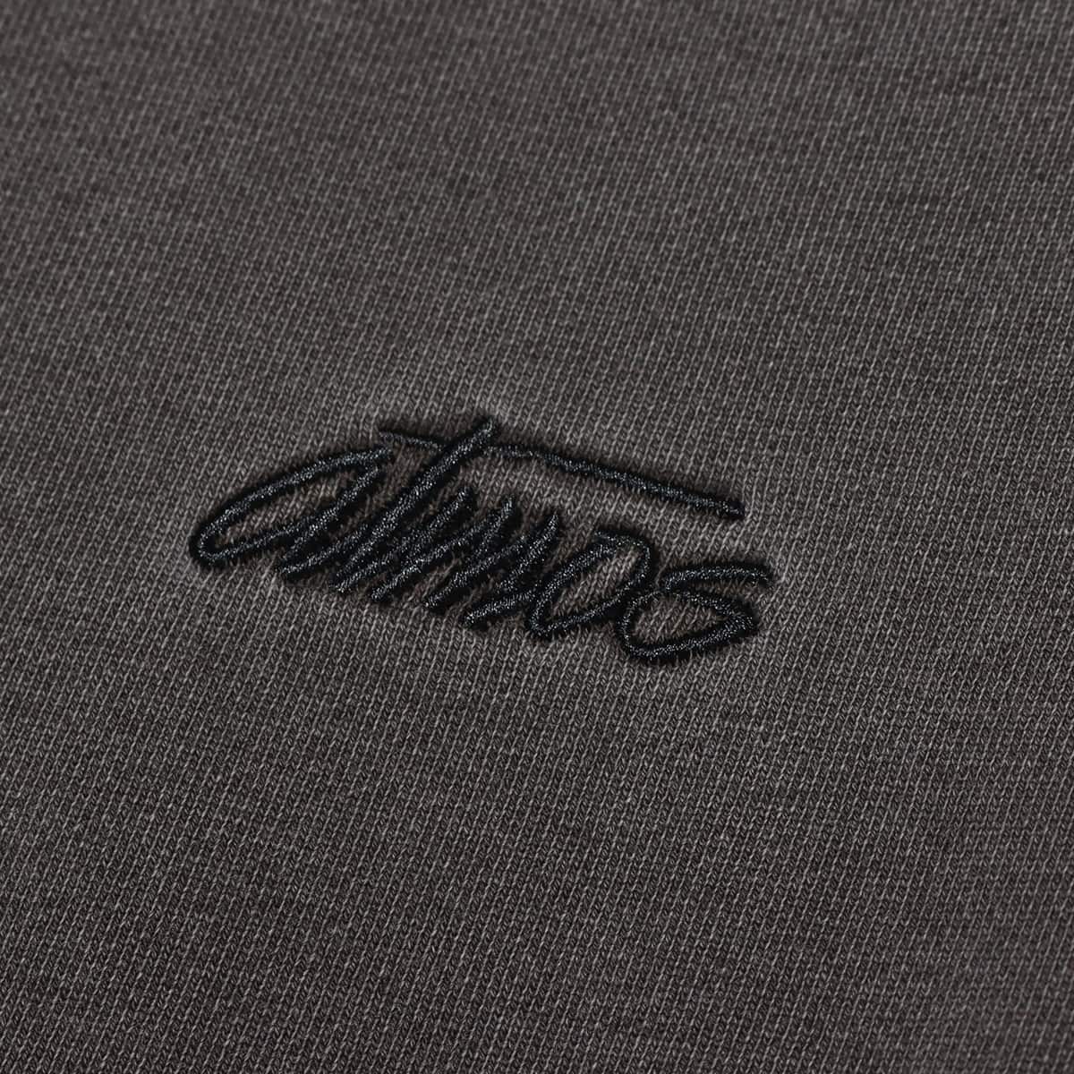 atmos Pigment Dyed Half Zip Sweatshirt BLACKの画像