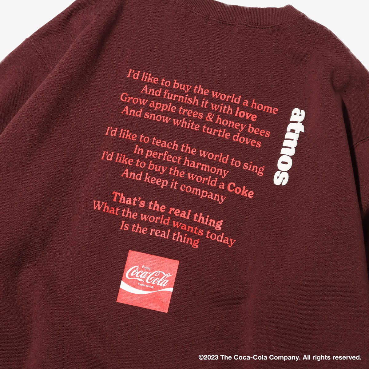 Coca Cola | atmos Crew Neck Sweatshirts BROWNの画像