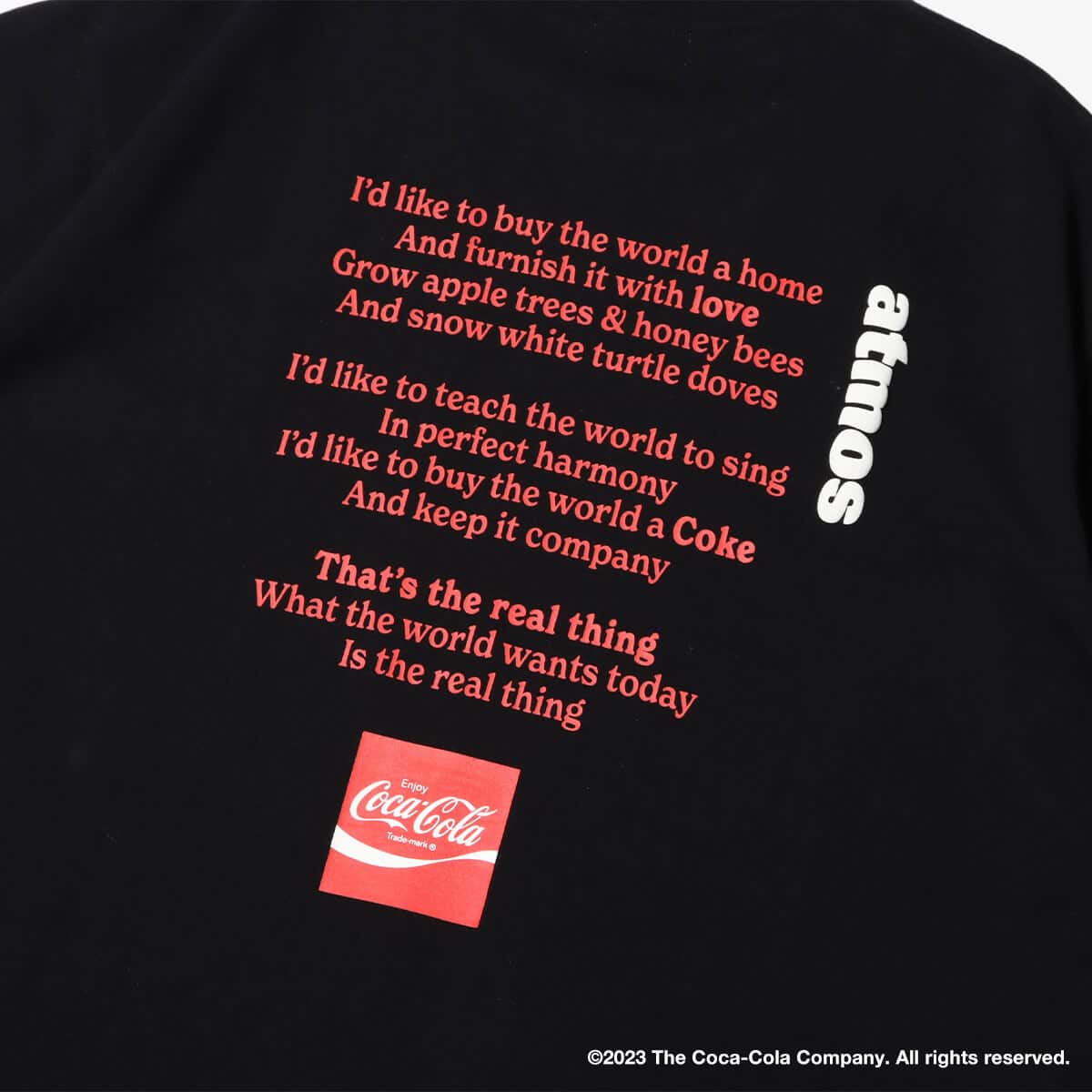 Coca Cola | atmos T-shirt T-shirt BLACKの画像