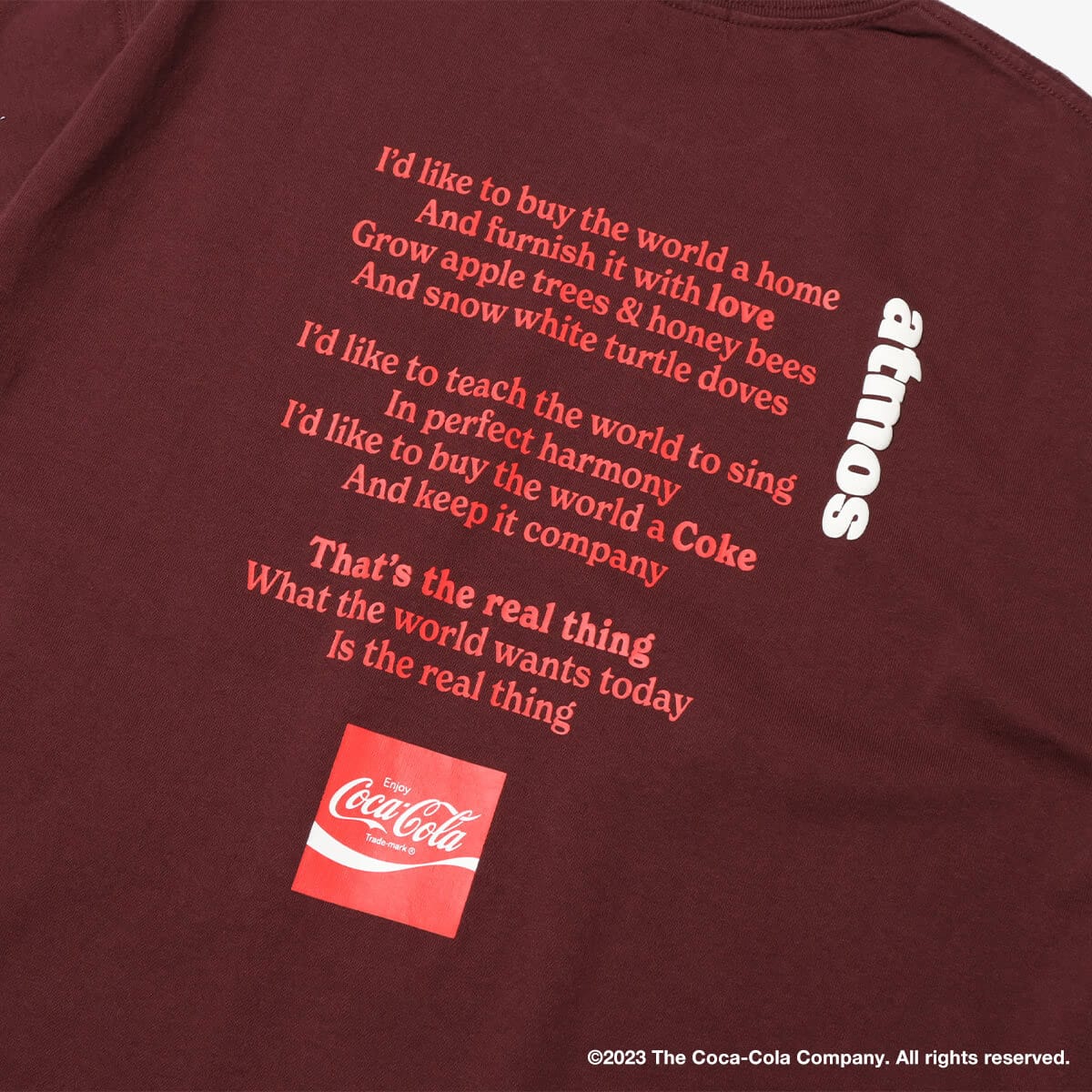 Coca Cola | atmos T-shirt BROWNの画像