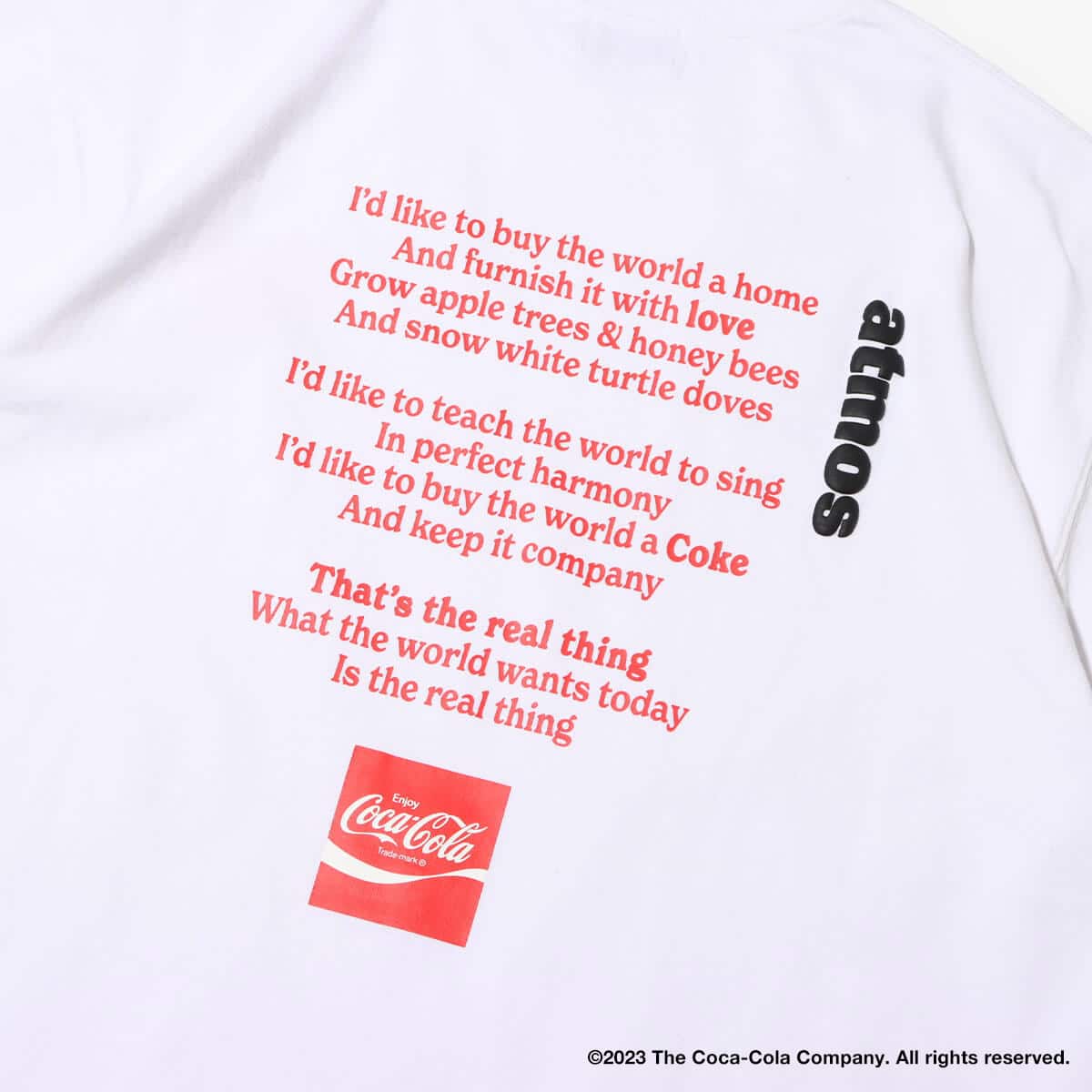 Coca Cola | atmos T-shirt WHITEの画像