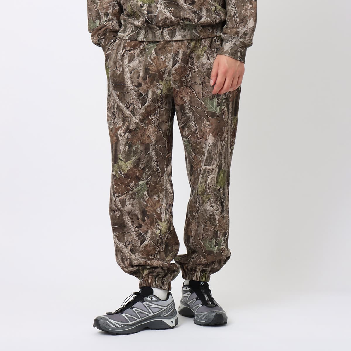 atmos Embroidery Classic Logo Sweat Pants BROWN CAMOUFLAGEの画像