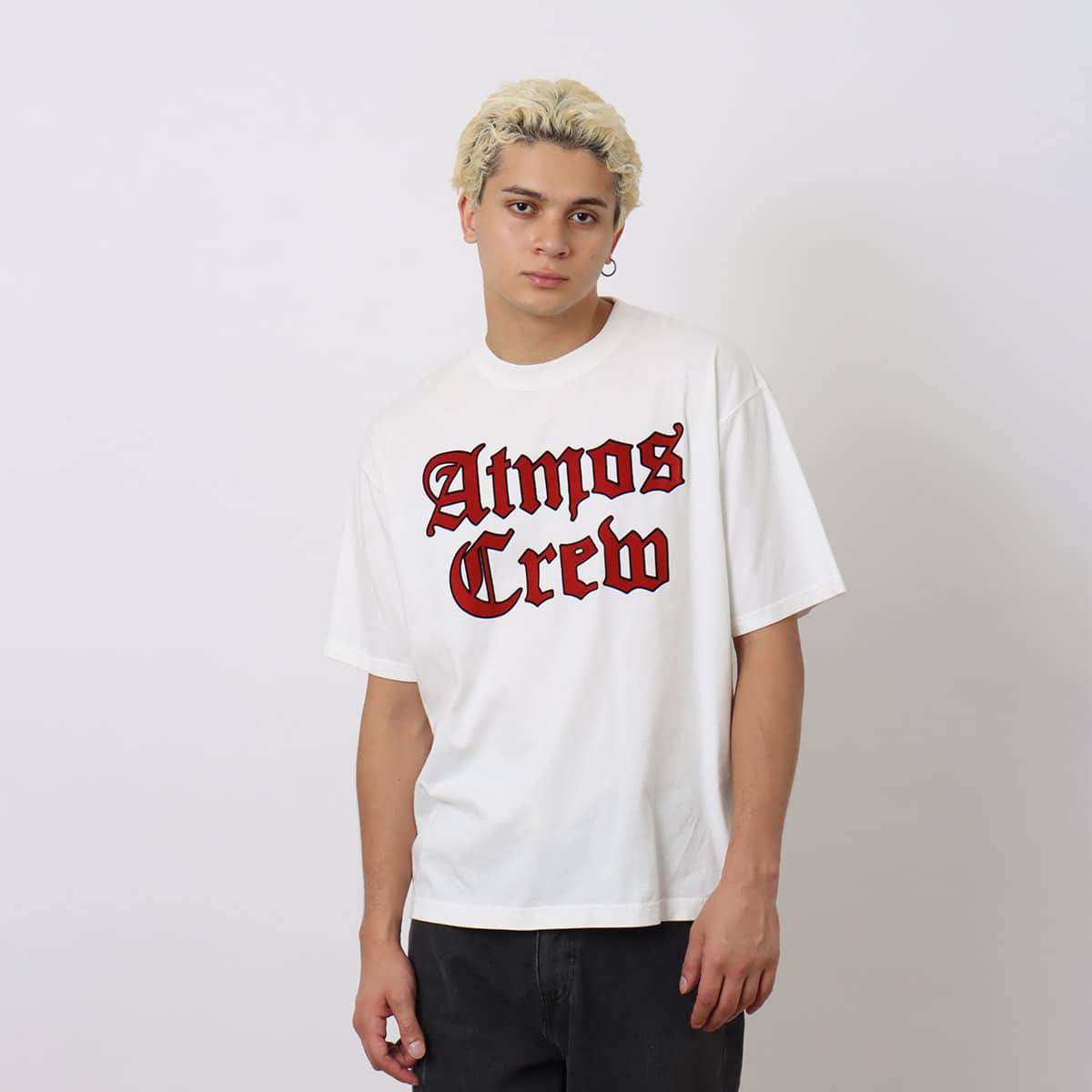 atmos Flocky Print T-shirt WHITE の画像