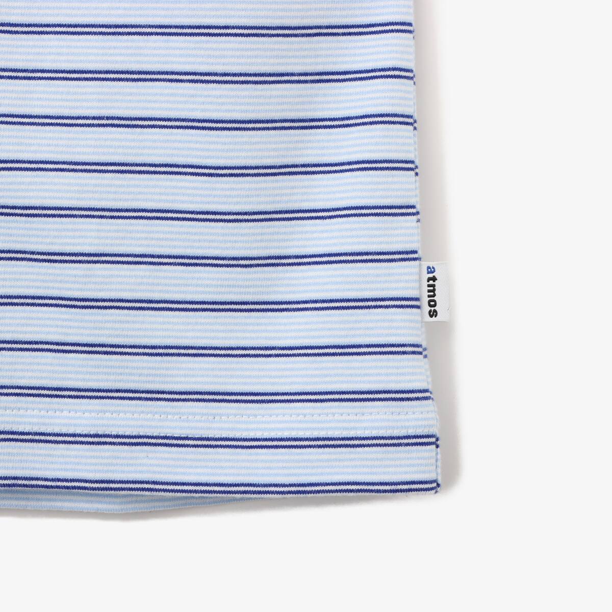 atmos Border Long T-shirt BLUEの画像