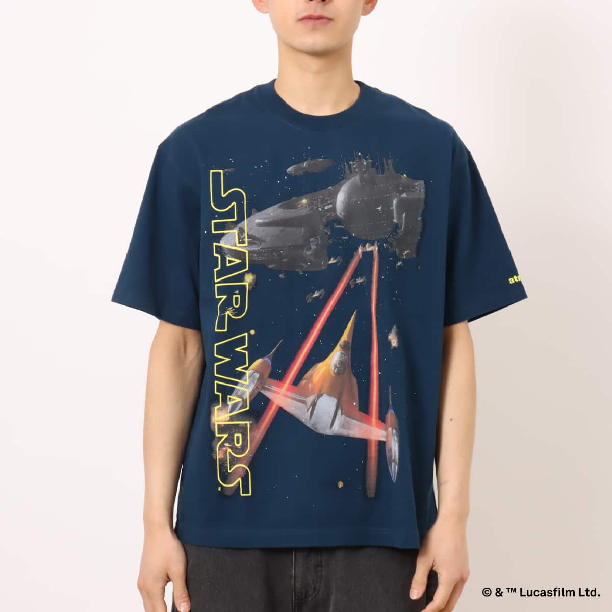 atmos 【STAR WARS】 Planet / T-shirt NAVYの画像